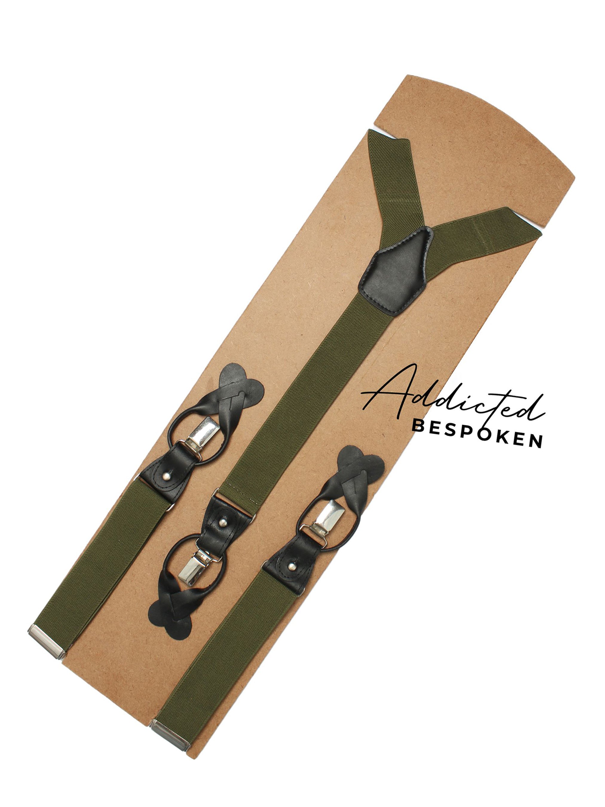 Luxury Green Suspenders