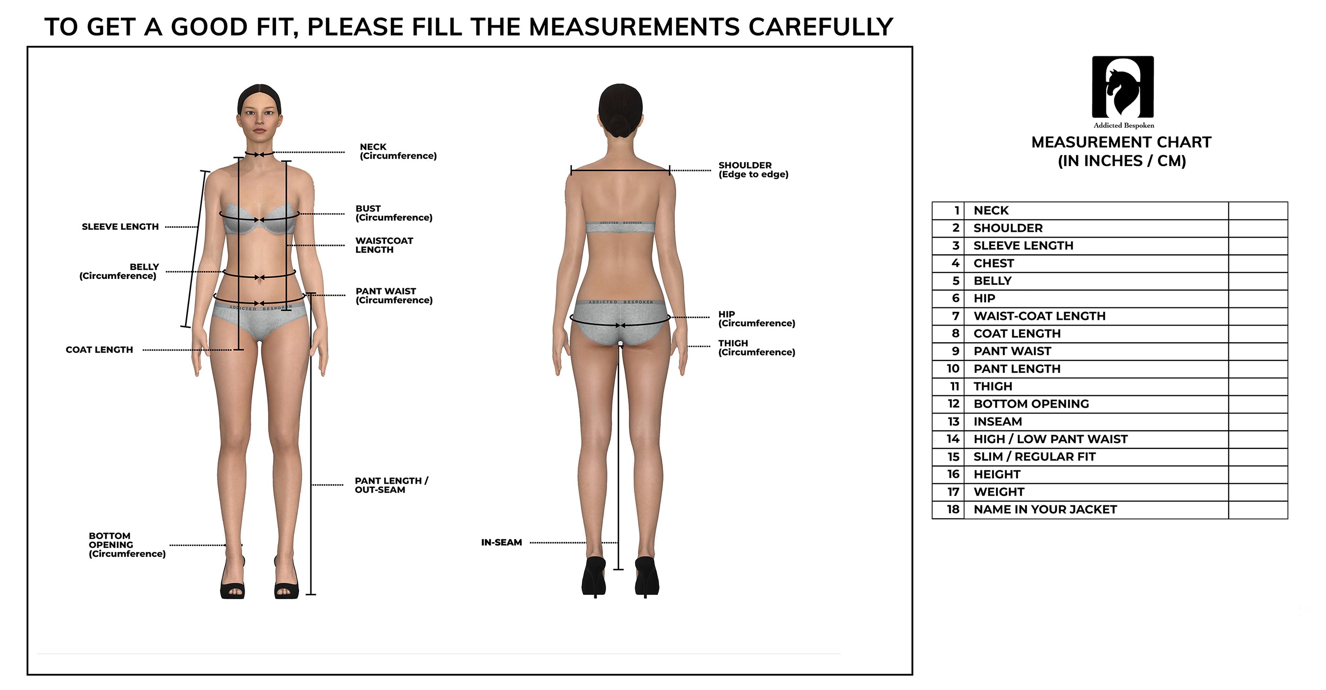 Technical Body Shape Measurements
