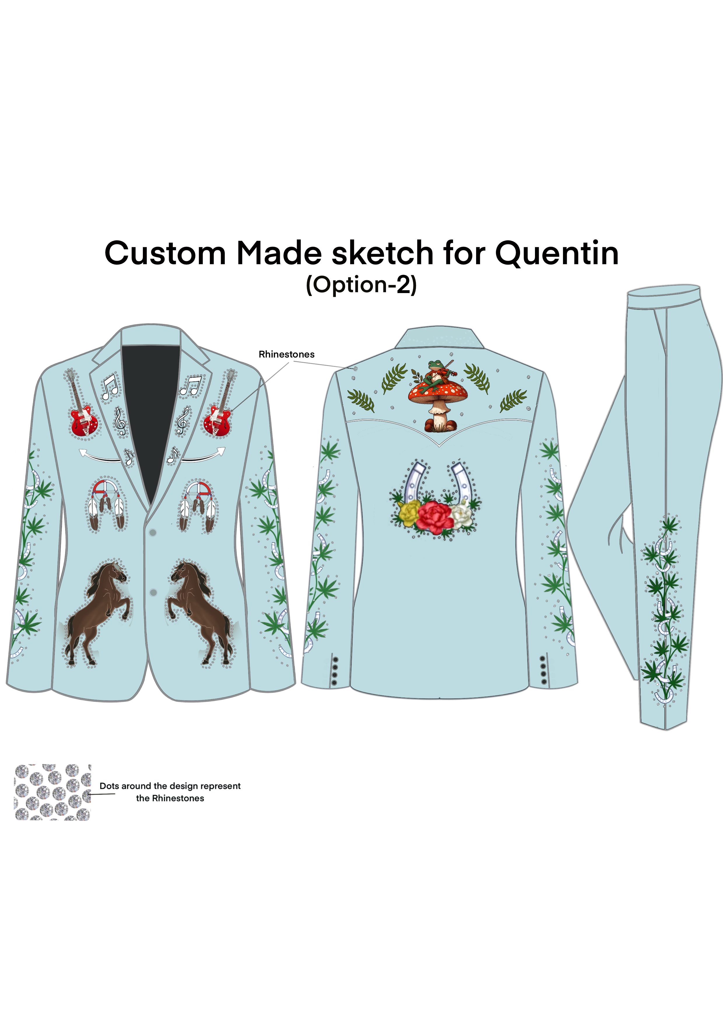 Custom Made 2pc suit for Quentin