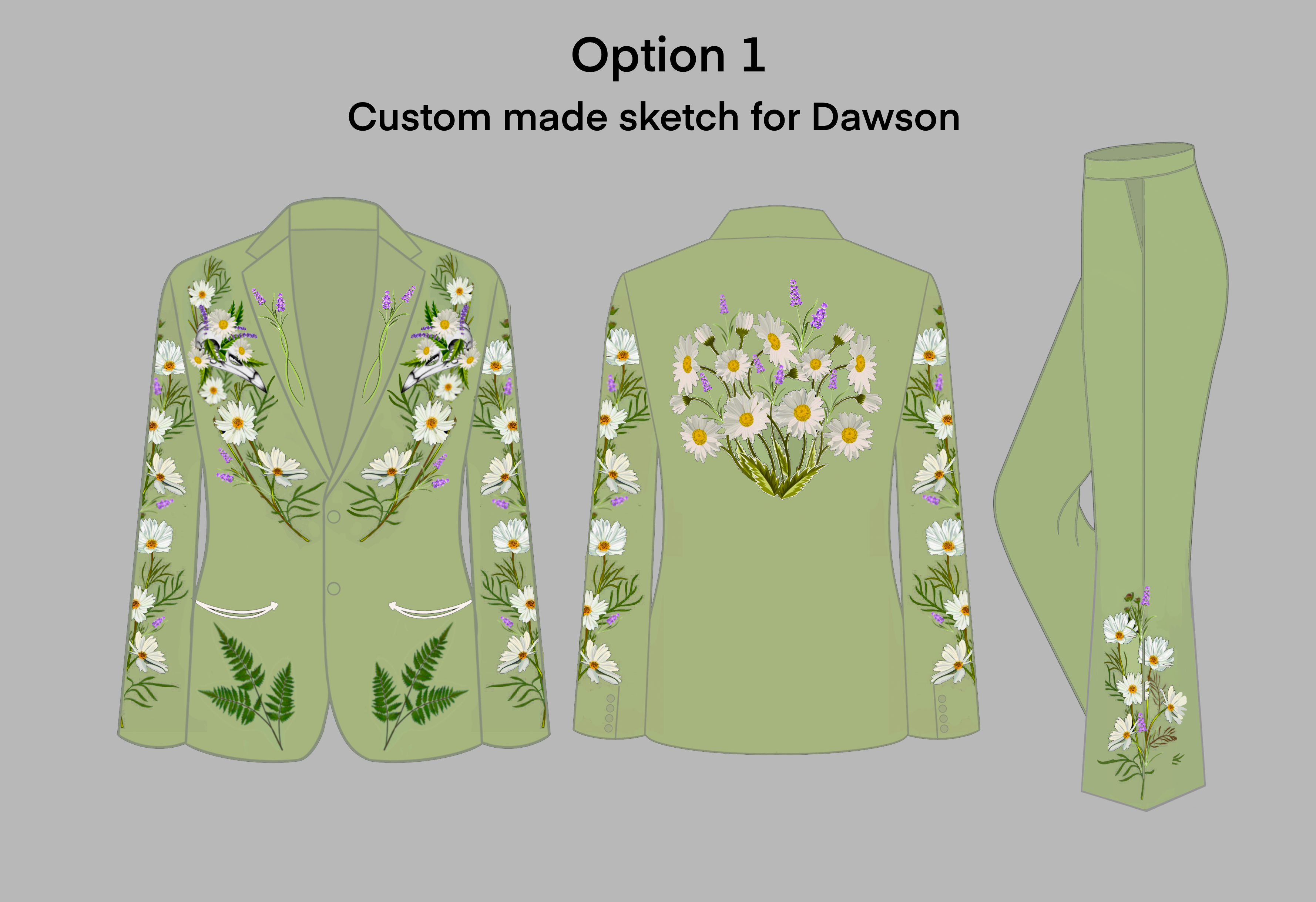 Custom Made 2pc suit for Dawson Adams