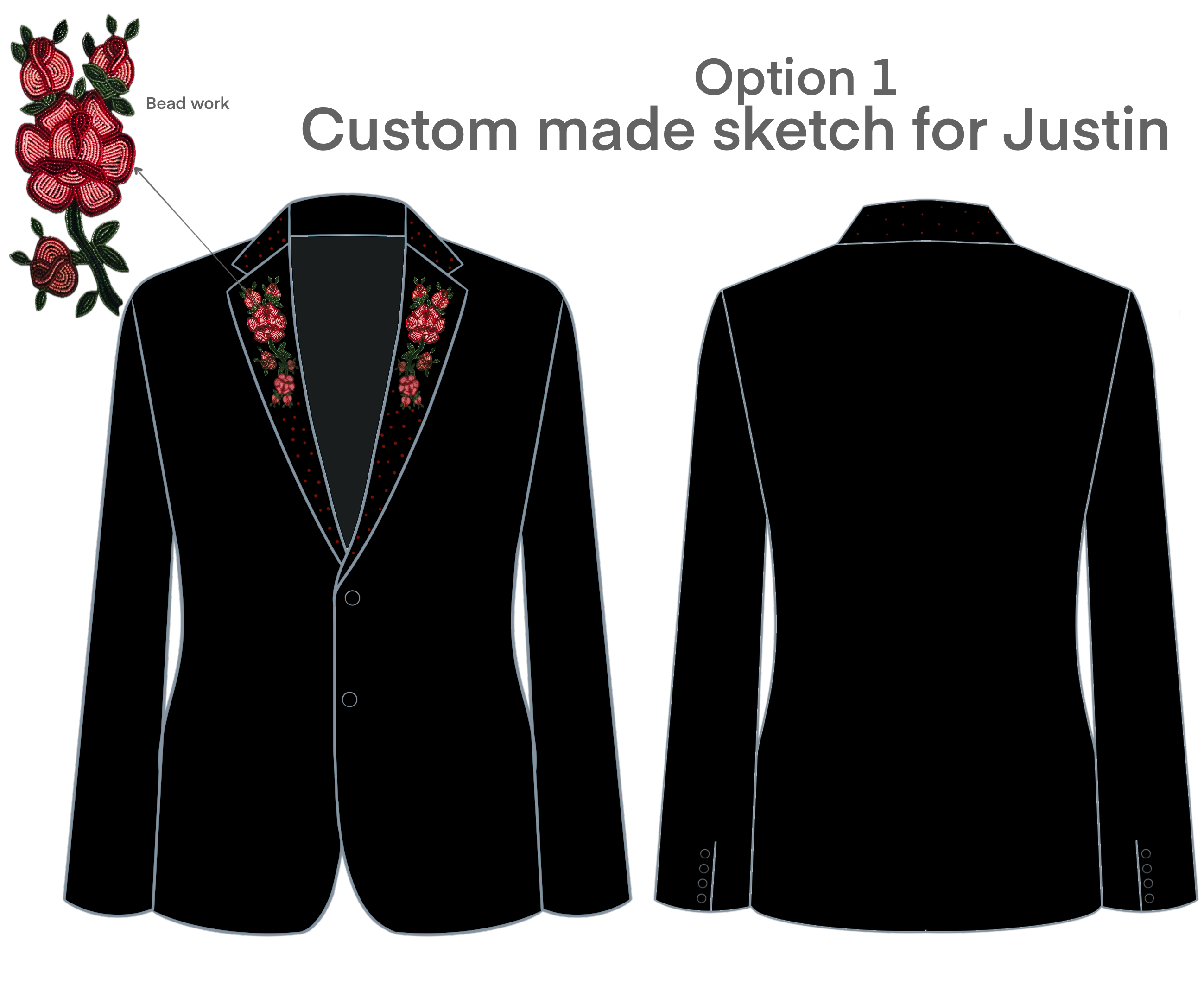 Custom Made Jacket for Justin