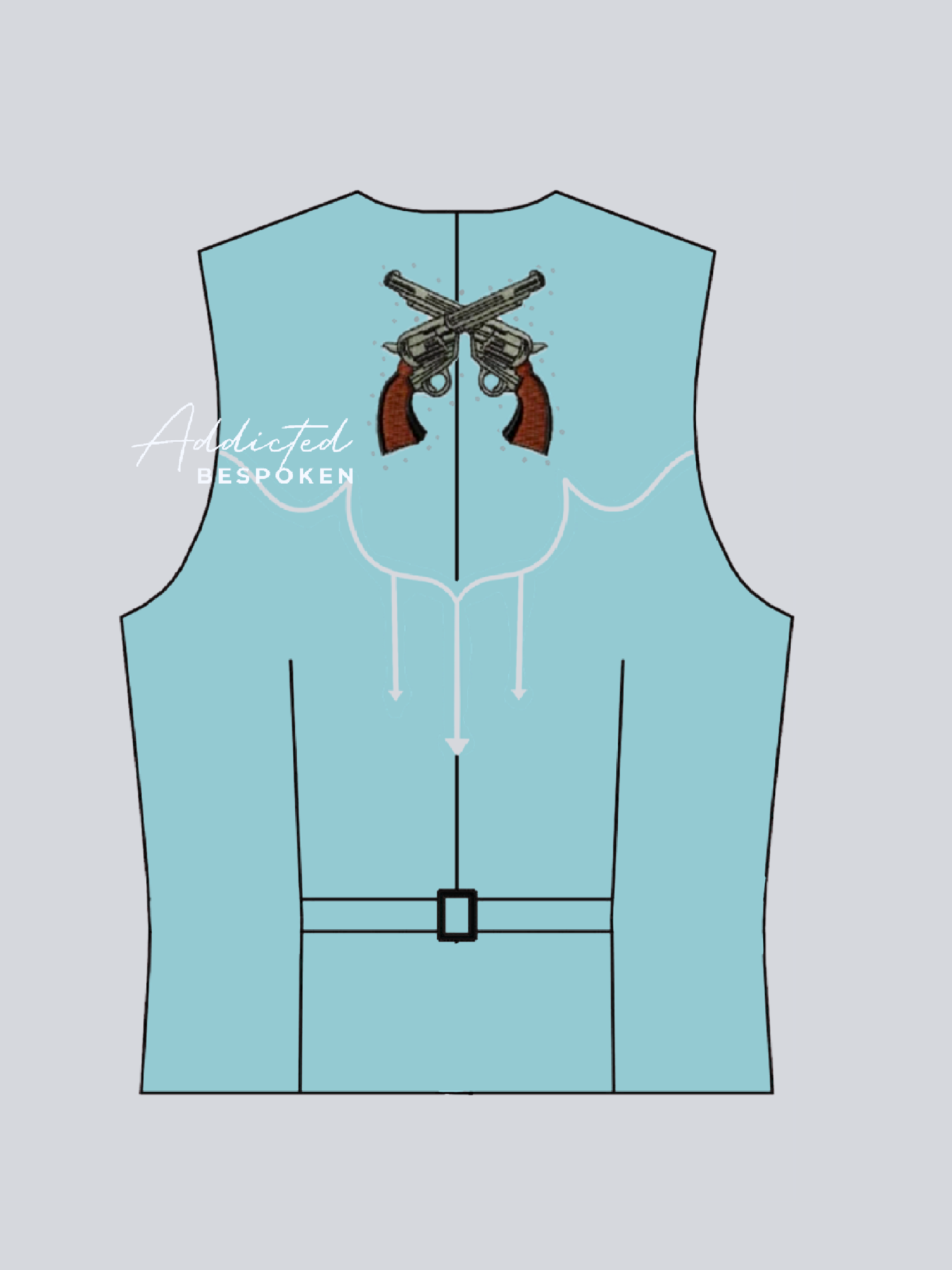 Bluebonnet Gunslinger Vest