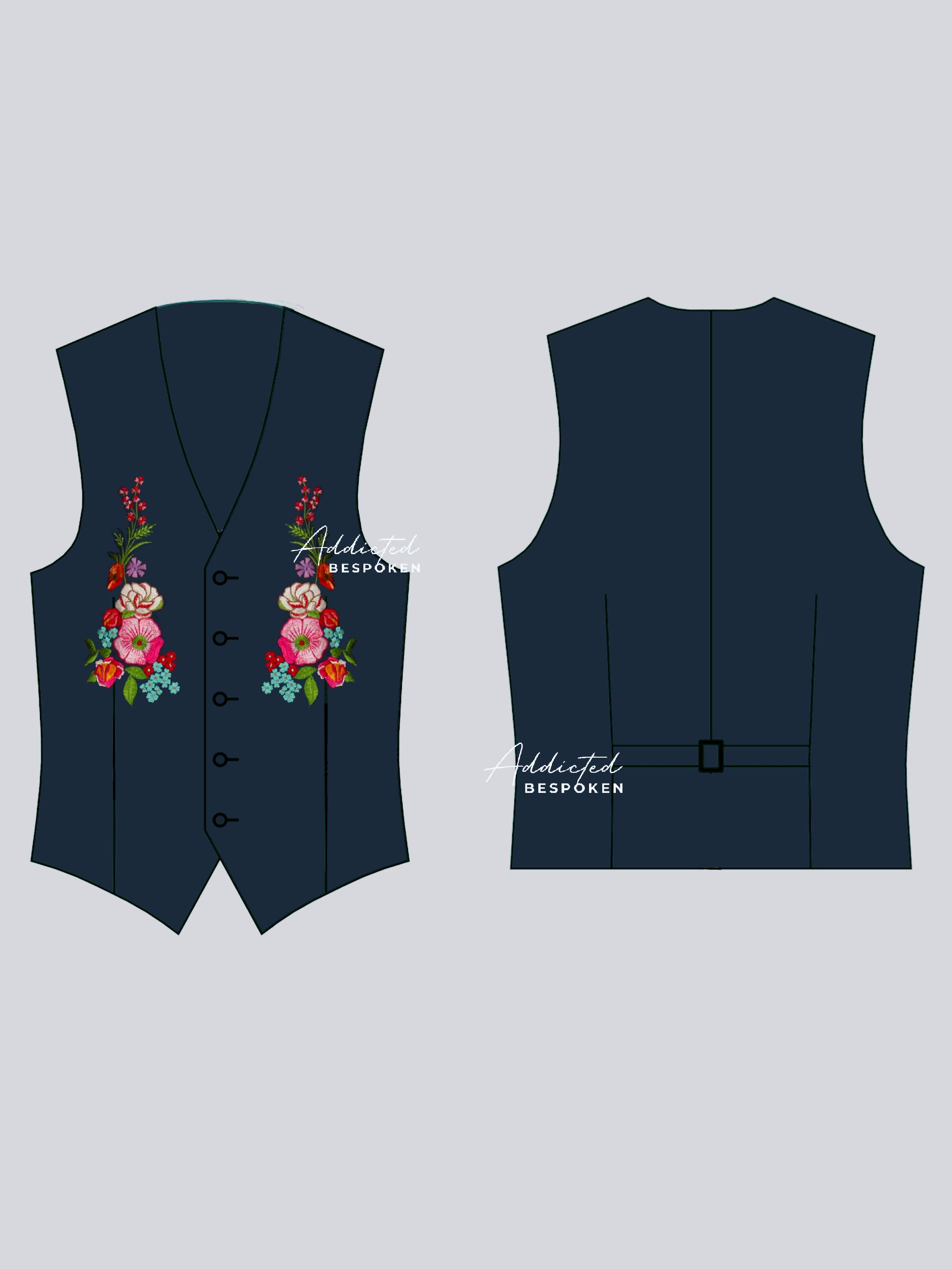 Midnight Bloom Vest