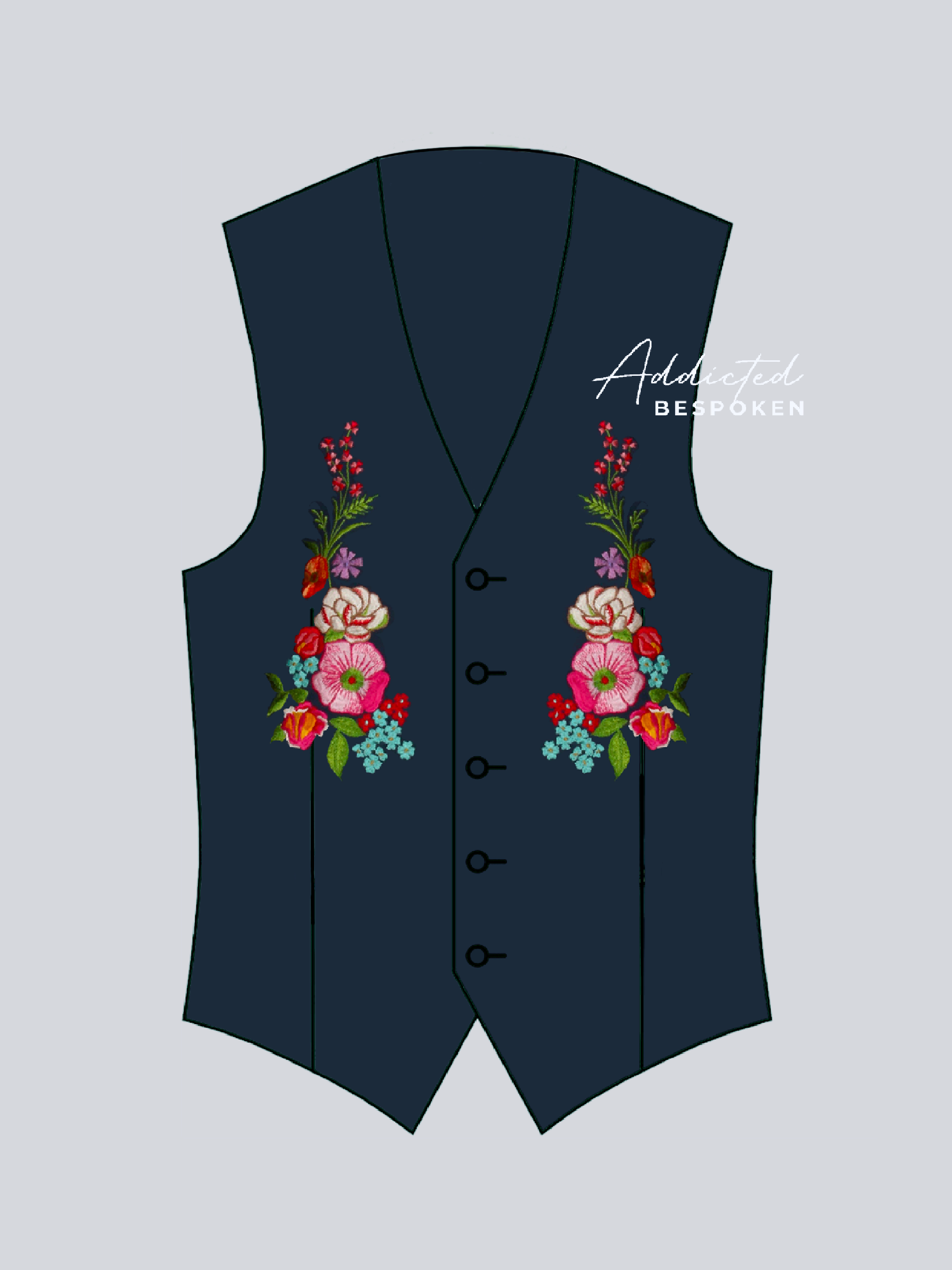 Midnight Bloom Vest