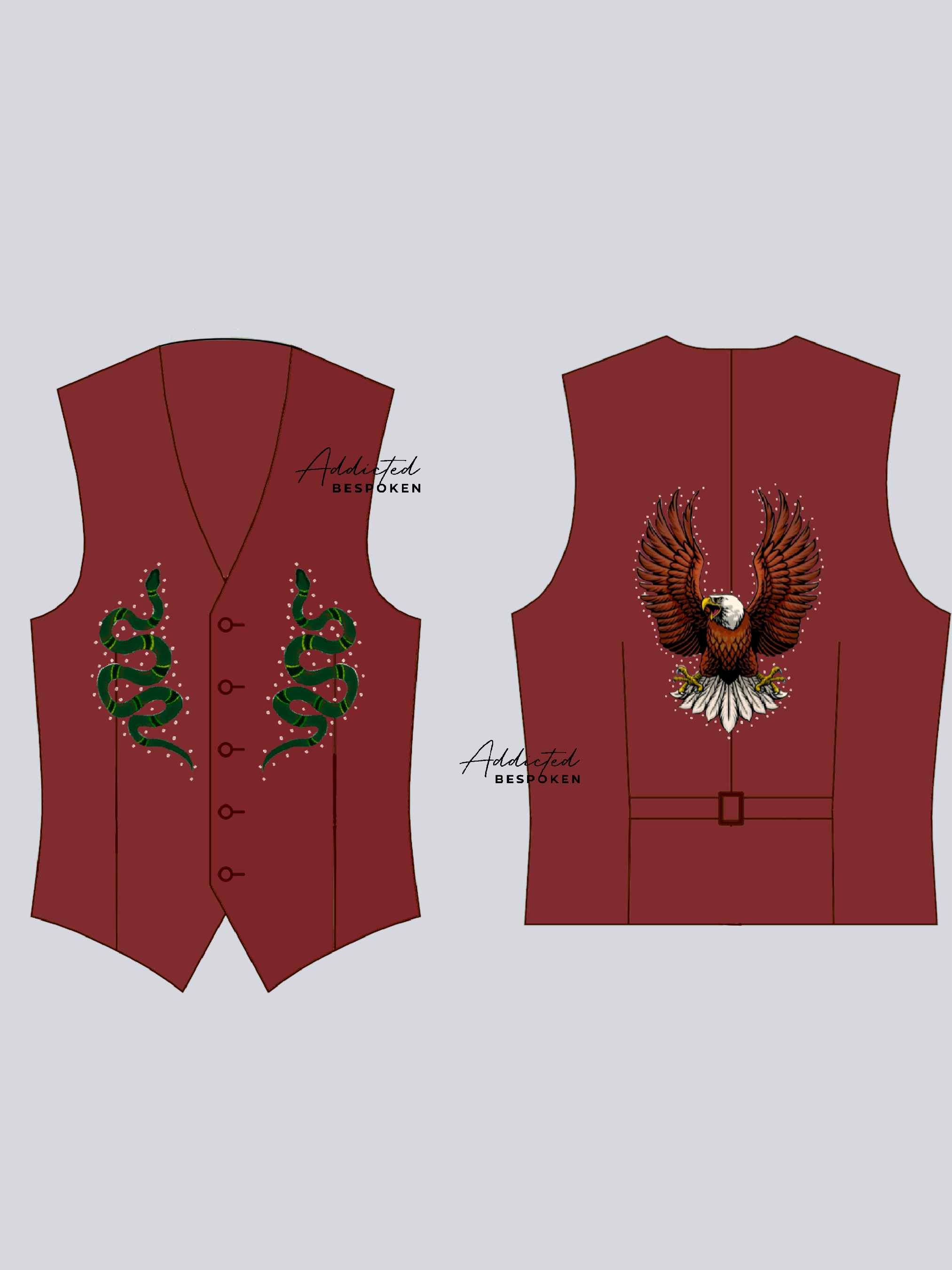 Wild Majesty Embroidered Vest