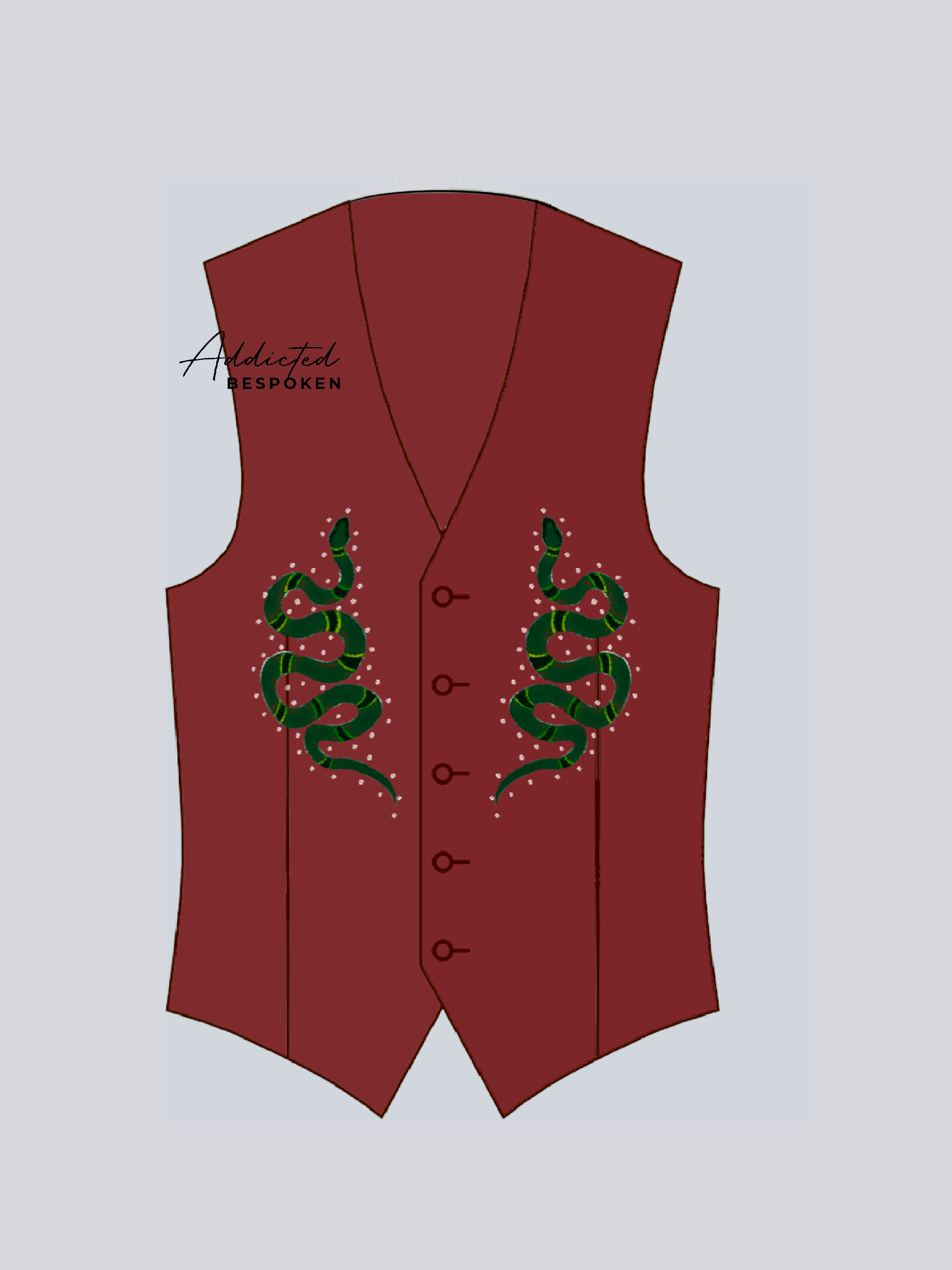 Wild Majesty Embroidered Vest