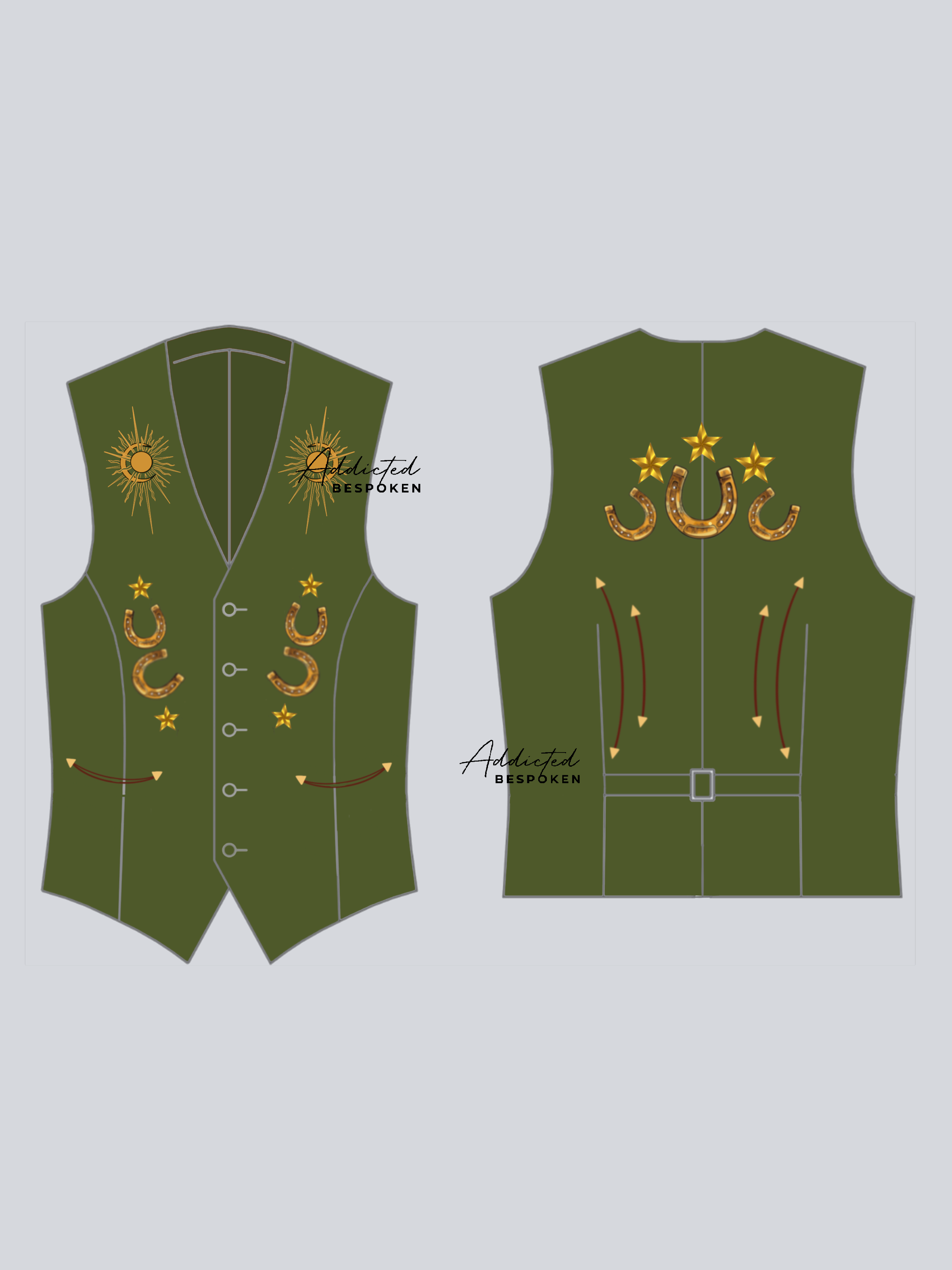 Western Style Embroidered Vest