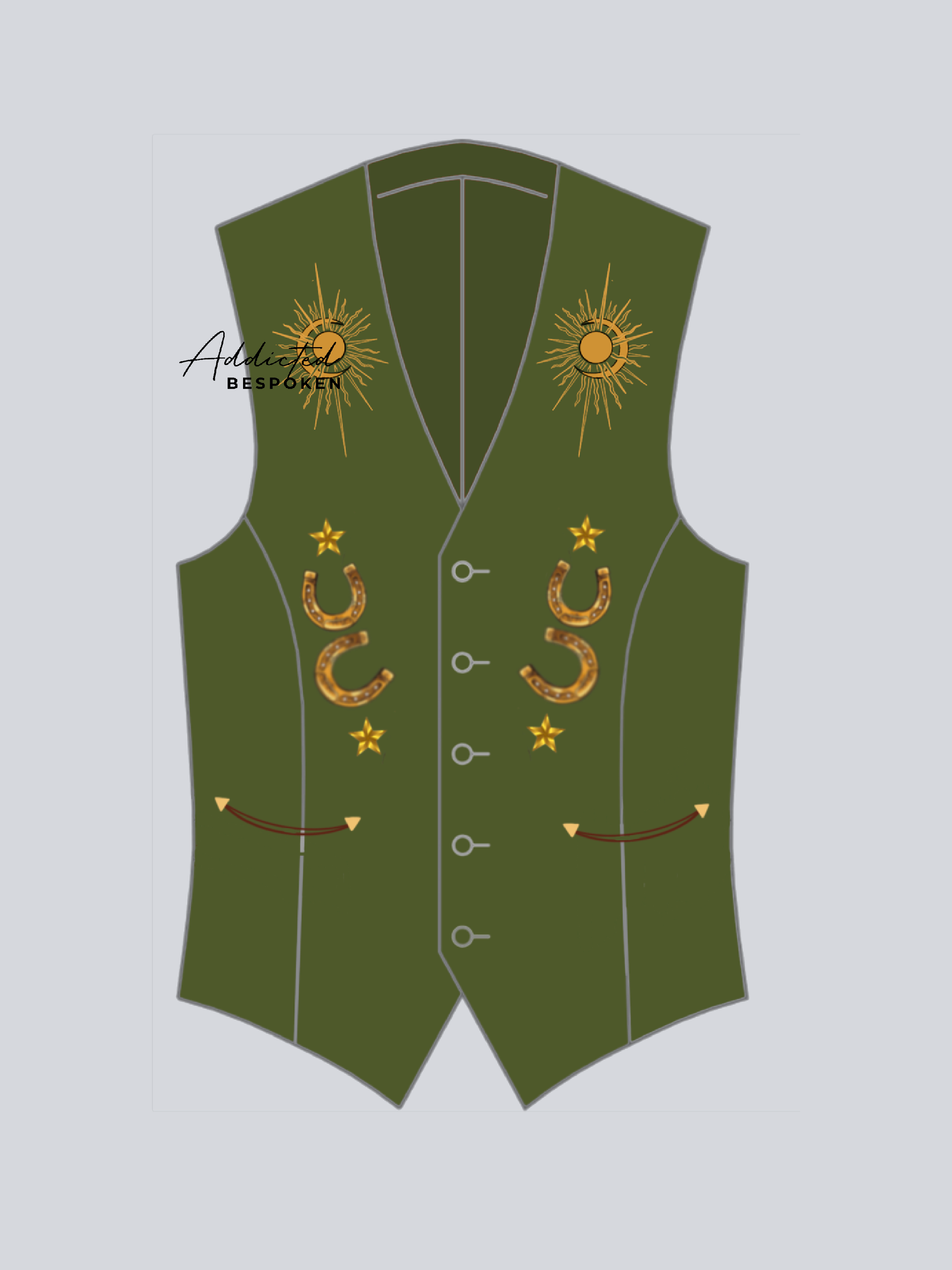 Western Style Embroidered Vest