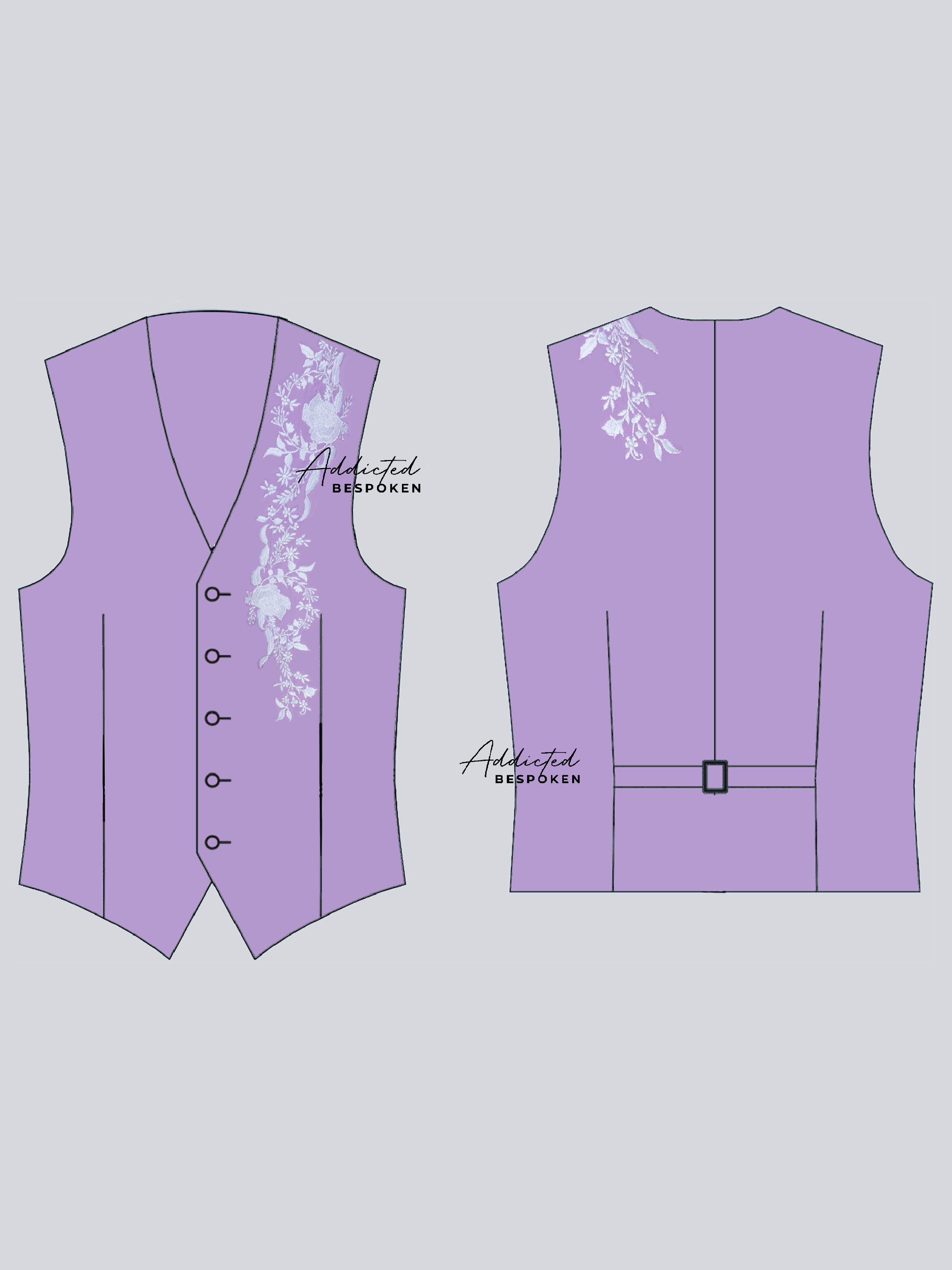 Lavender Bloom Vest