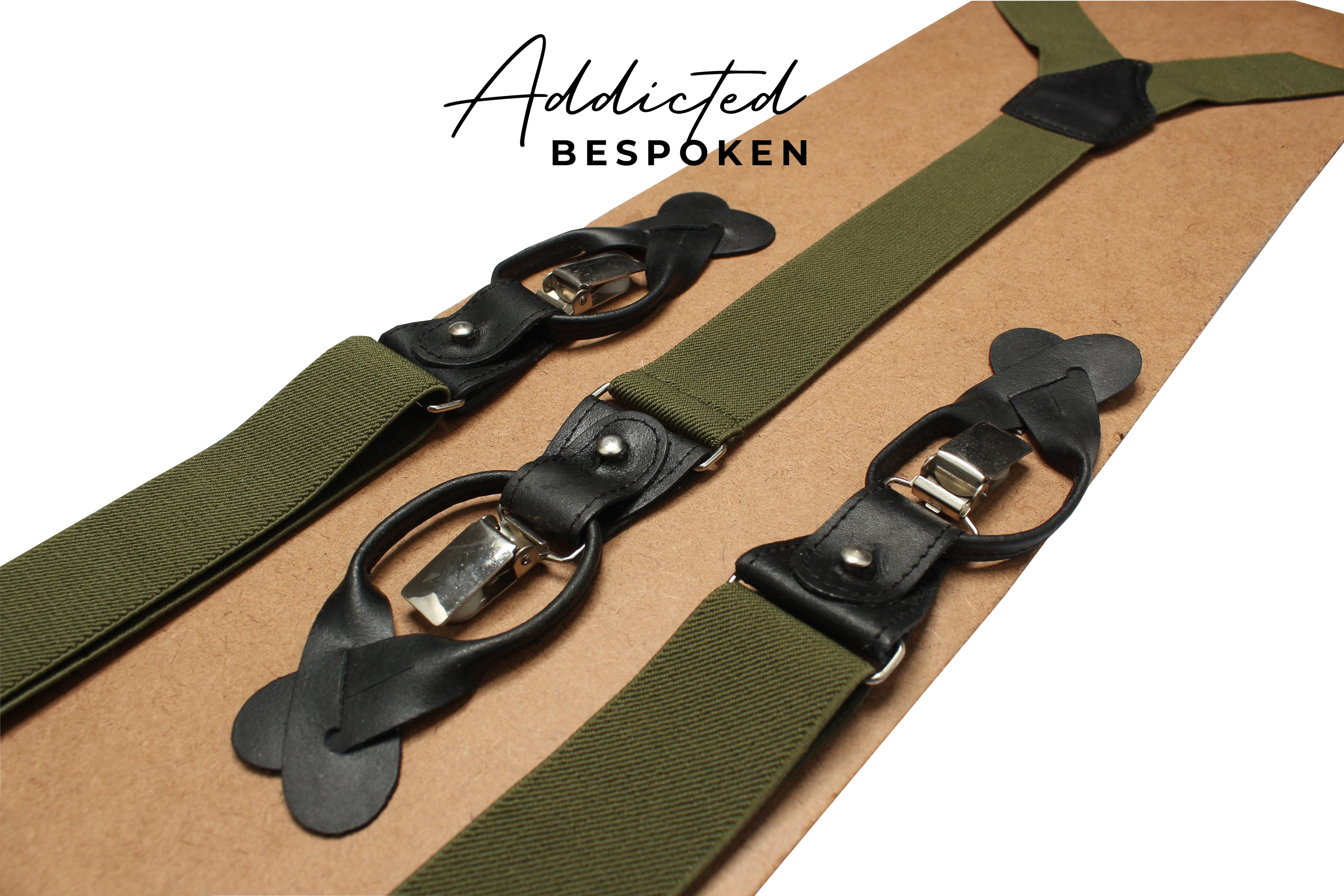 Luxury Green Suspenders