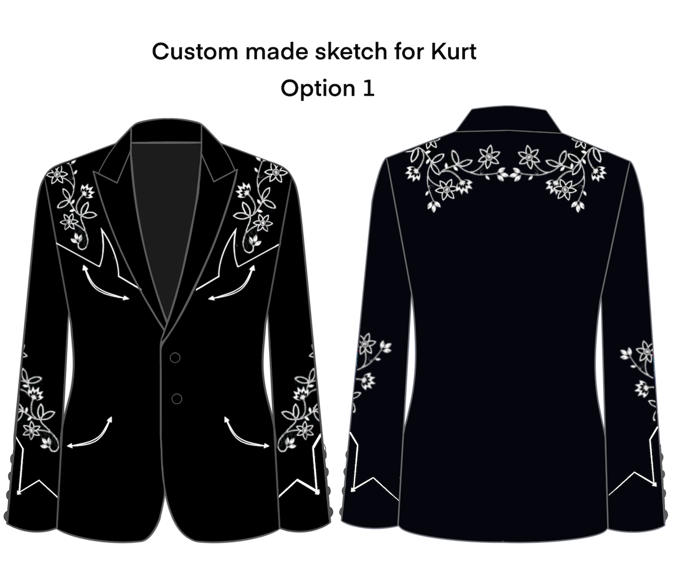 Black Velvet Blazer for Kurt