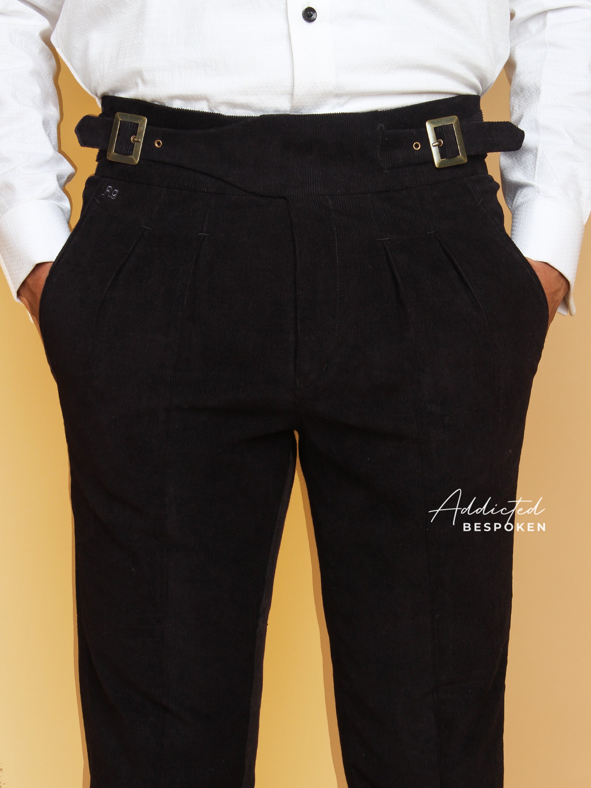 Luxury Pleated Corduroy Pants