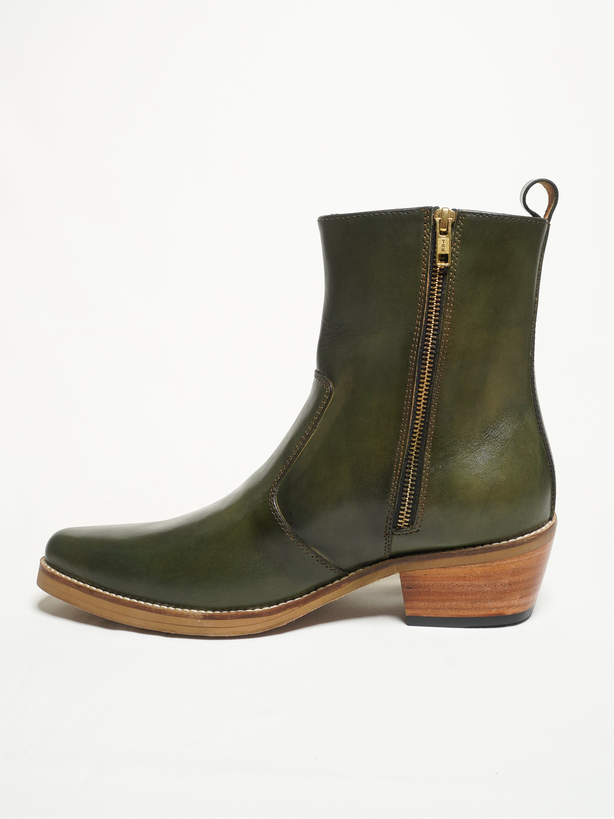 Green Mamba Zip Boots