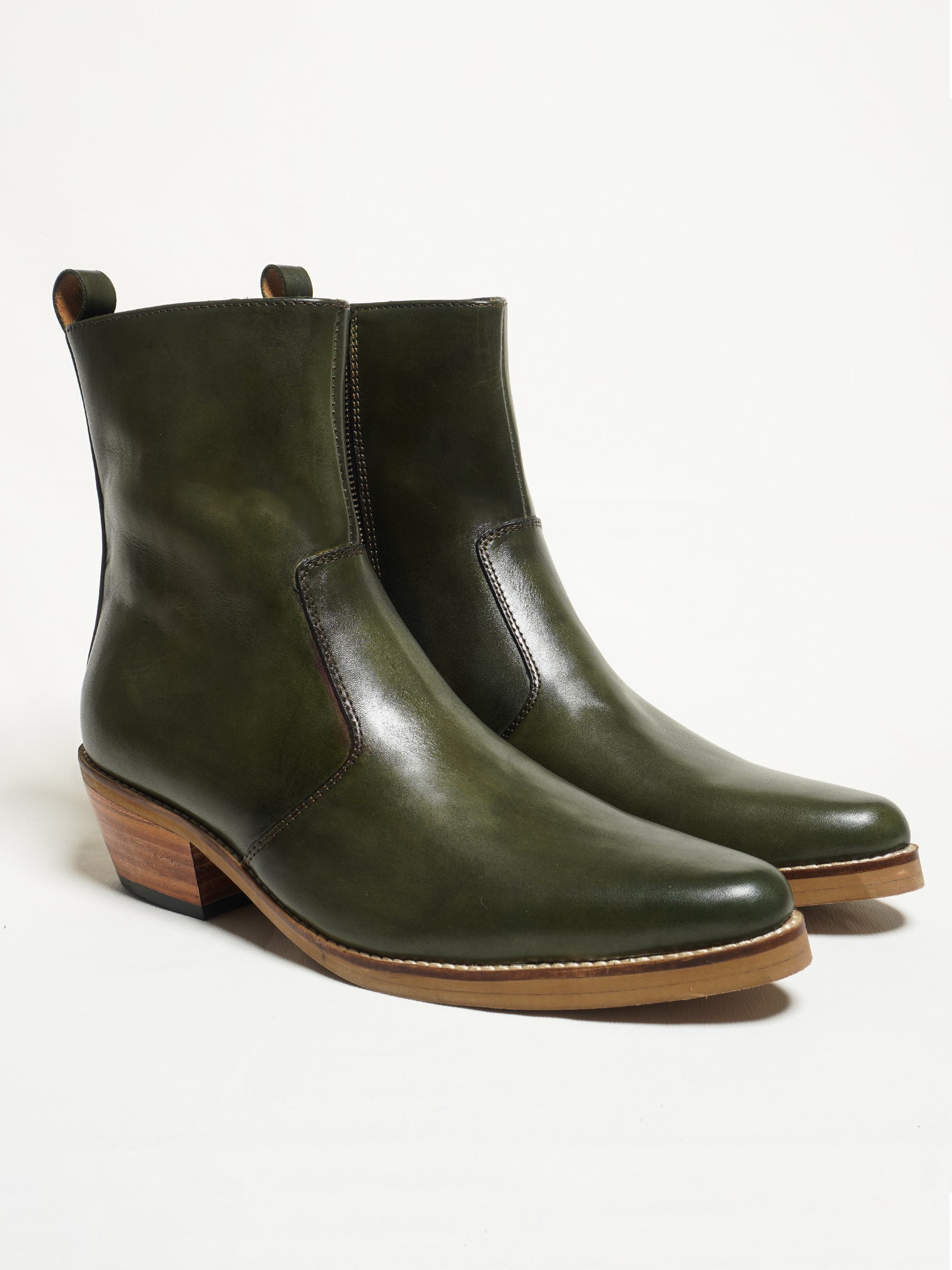 Green Mamba Zip Boots