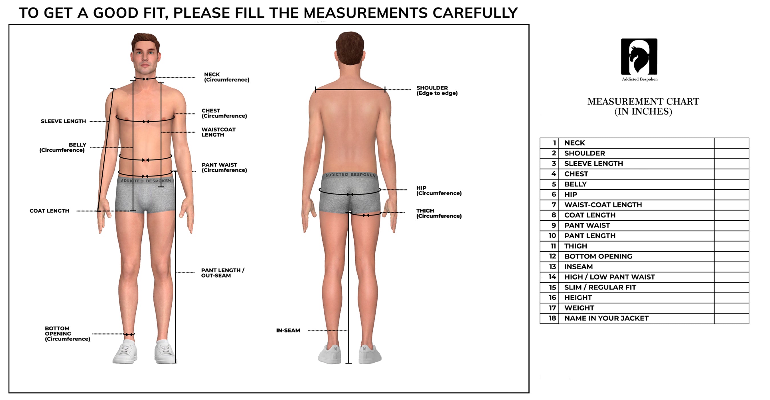 How To Measure Your Body For Clothes - Men's Size Guide