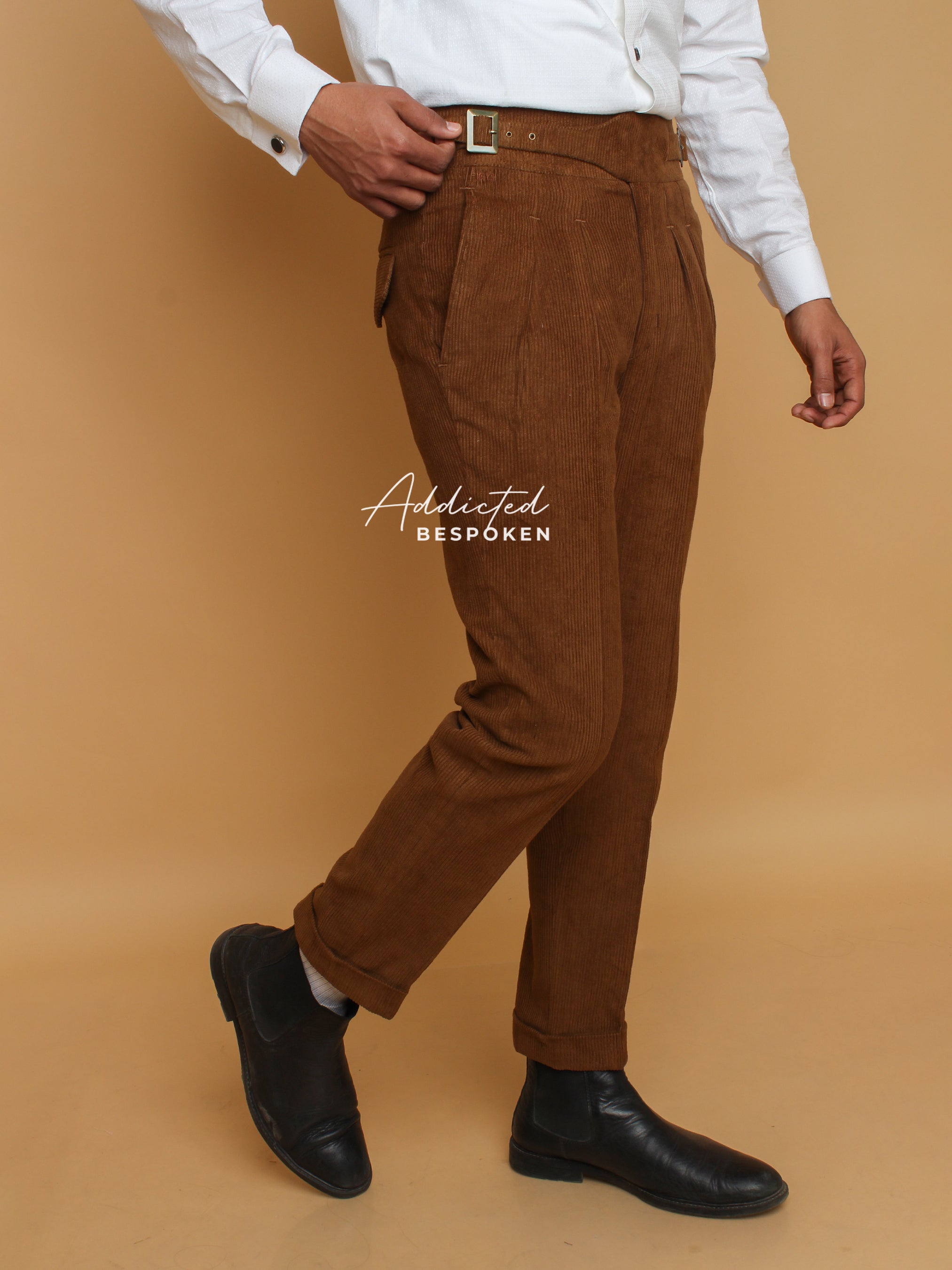 Brown High-Waisted Pant