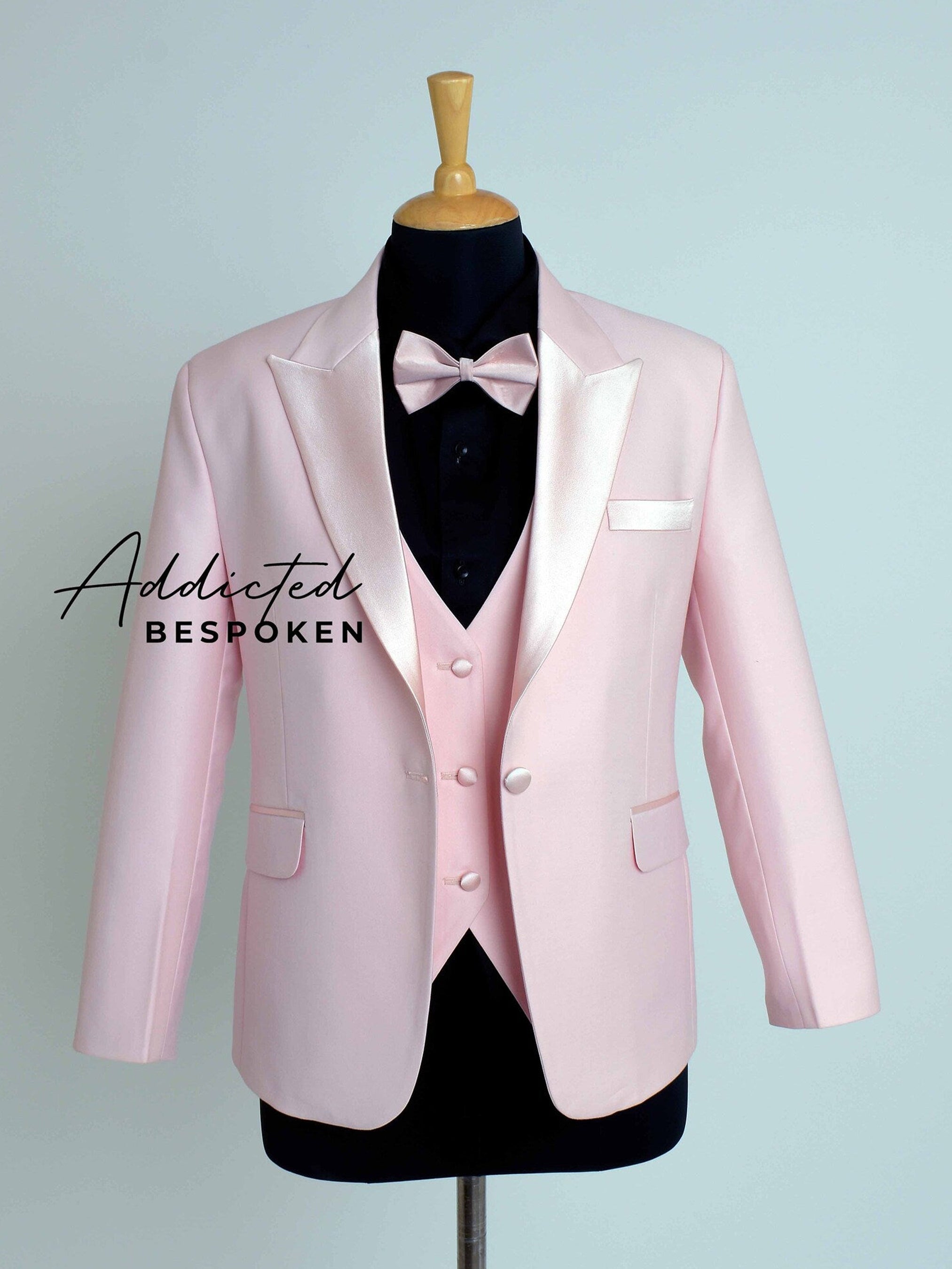 Pink Tuxedo Suit 