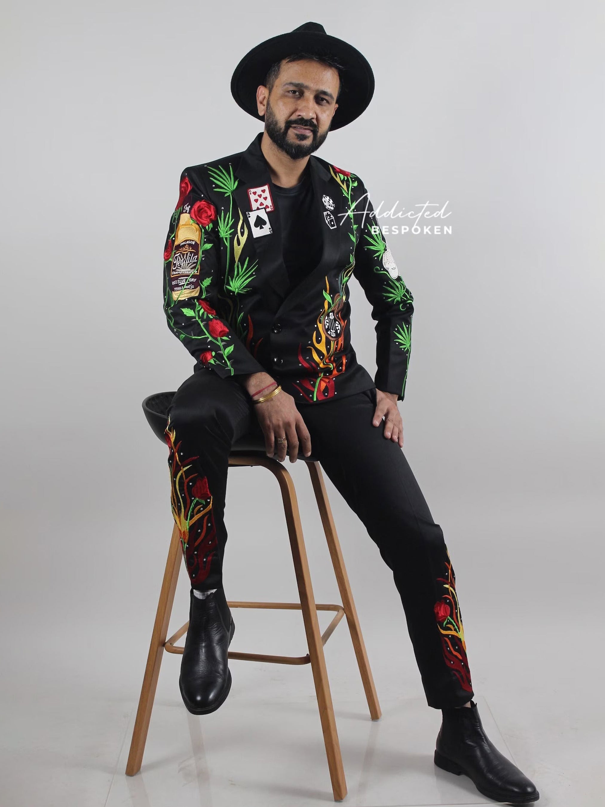 Embroidered Western Retro Cowboy Outfit