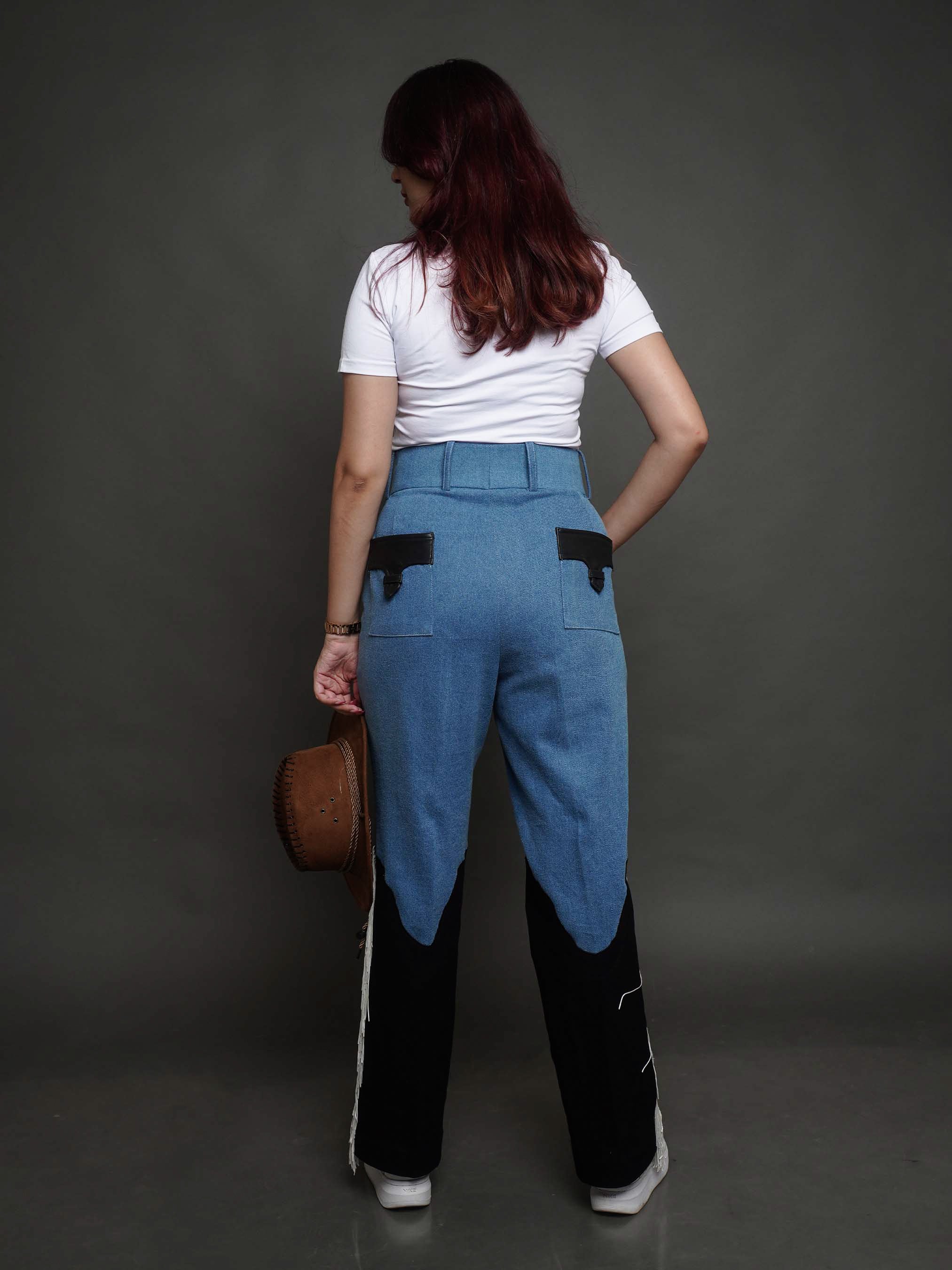 Country Fringes Denim Pants