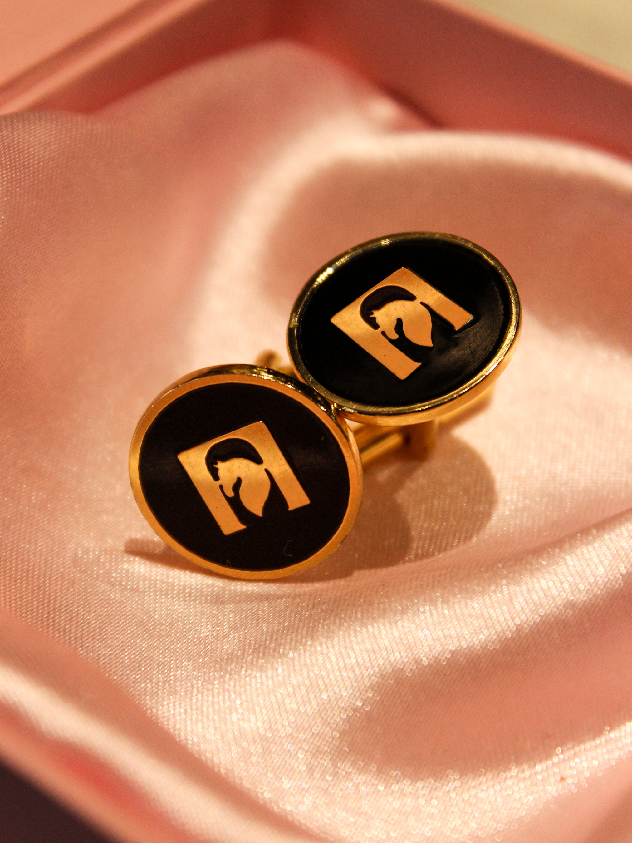 Designer Cufflinks with Custom Monogram