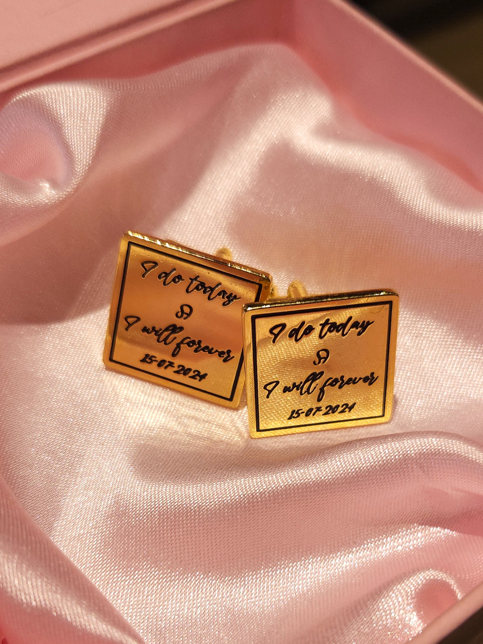 Custom Text Cufflinks