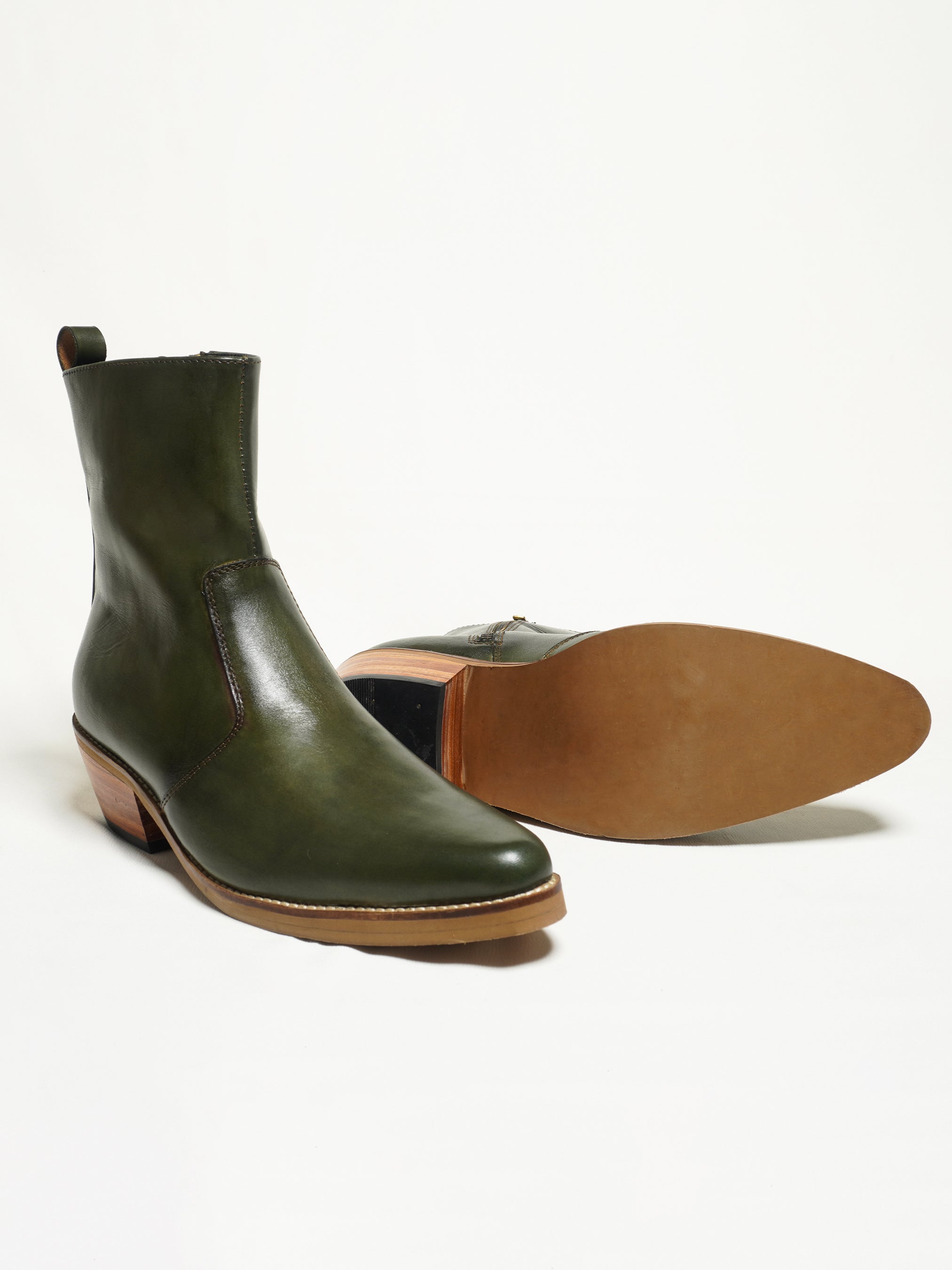 Green Mamba Zip Boots