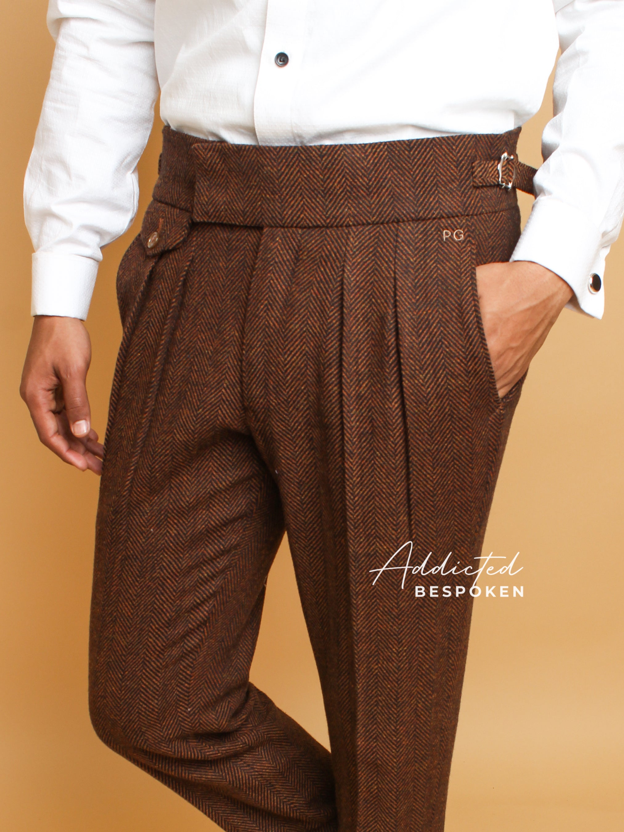 Brown Herringbone Pant (CLS)