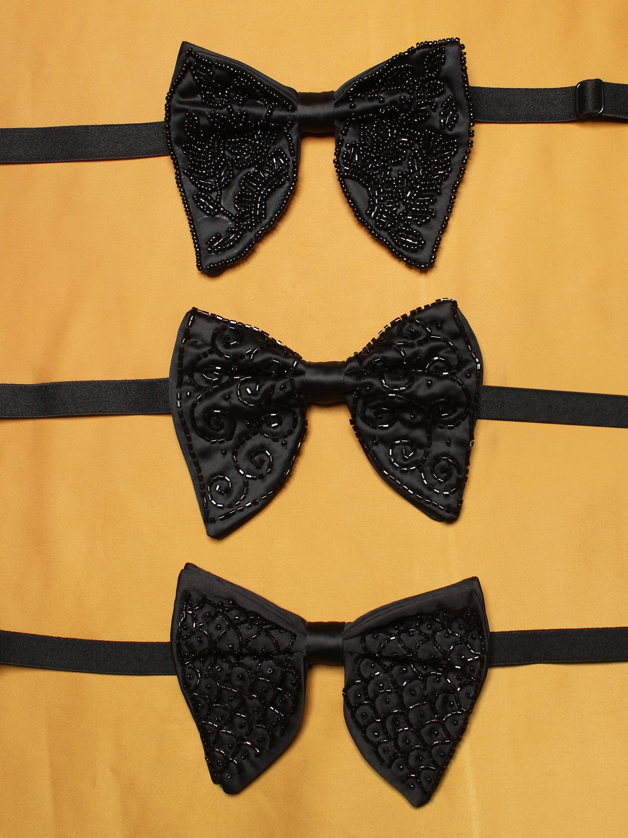 Embellished Neck Bow Trio