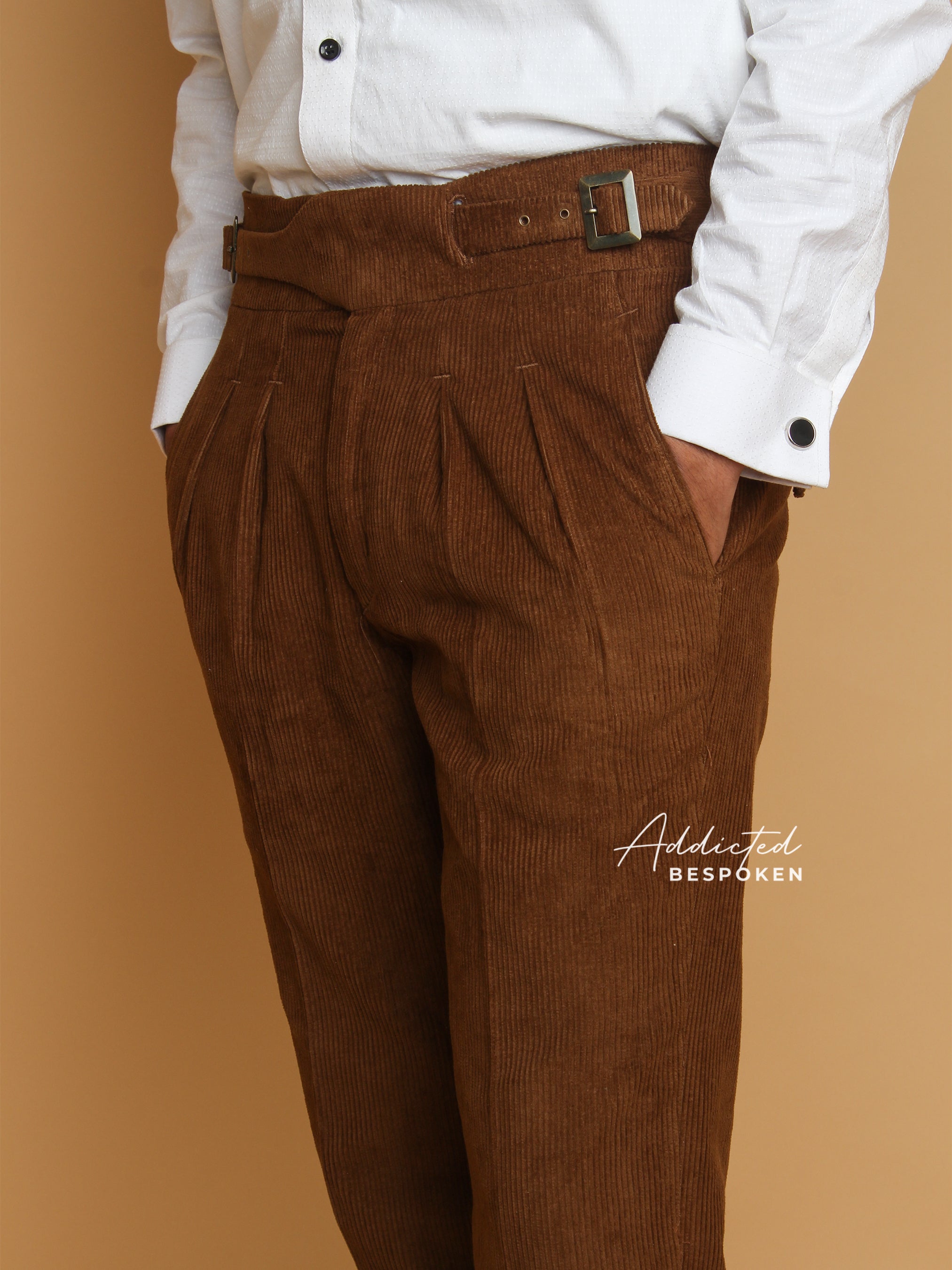 Brown High-Waisted Pant