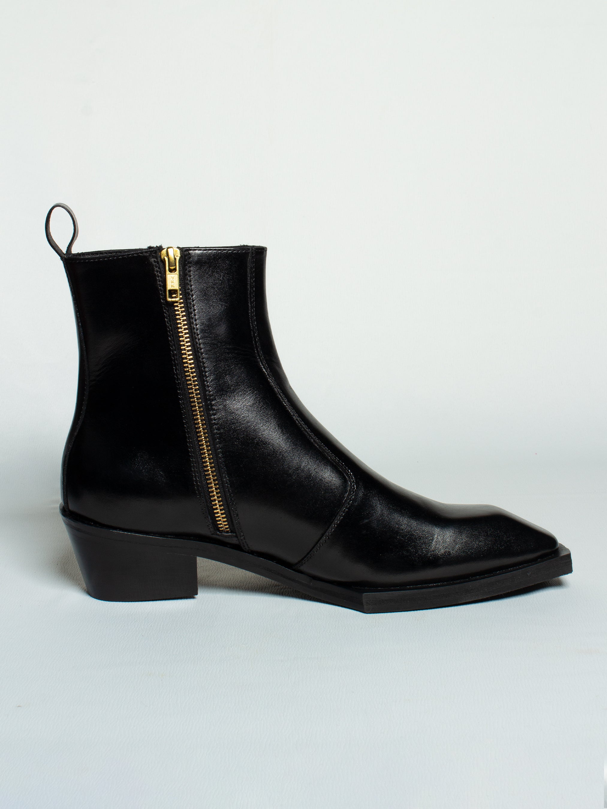 Black Zip boots