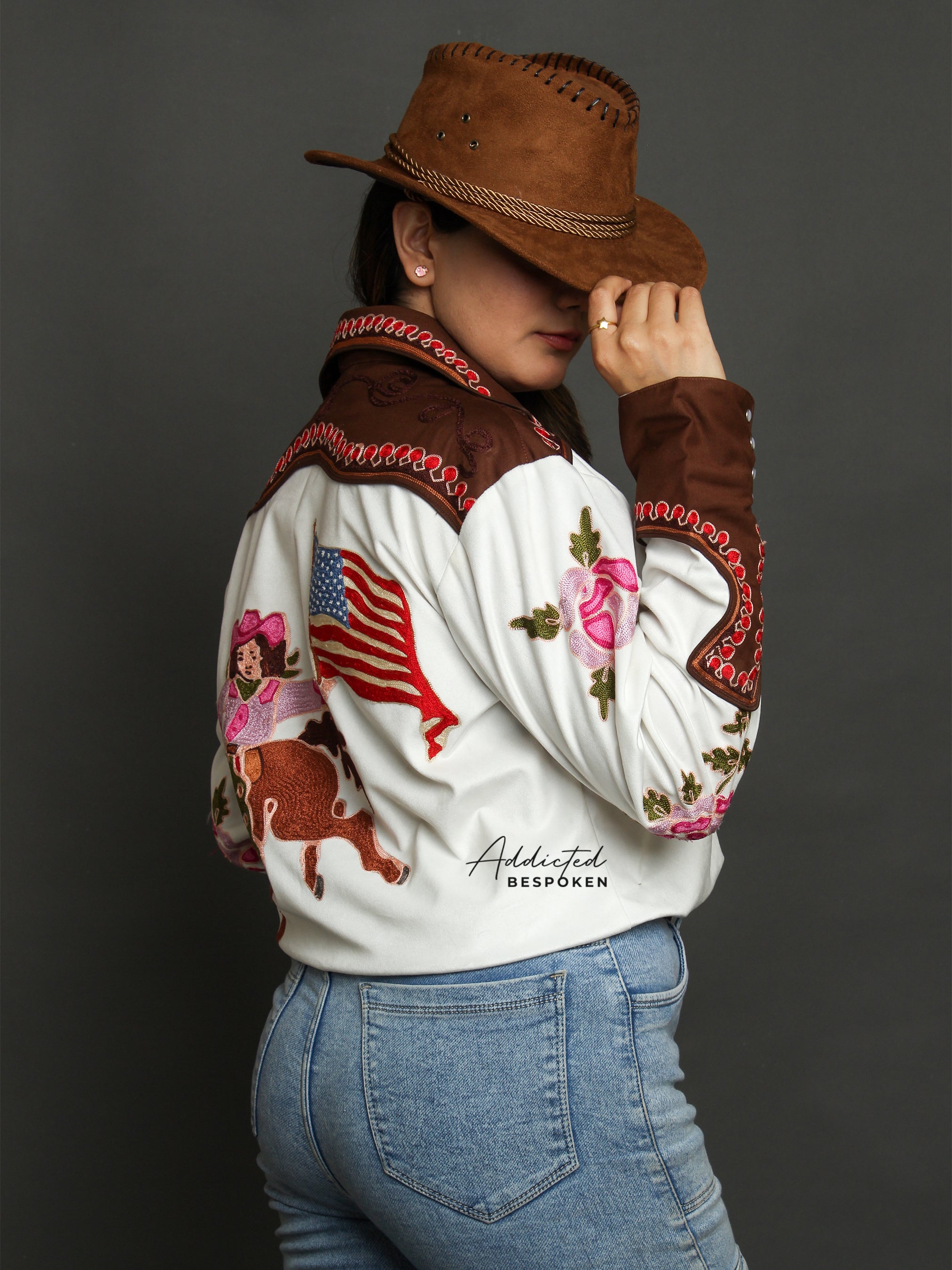 American Flag Cowgirl  Shirt