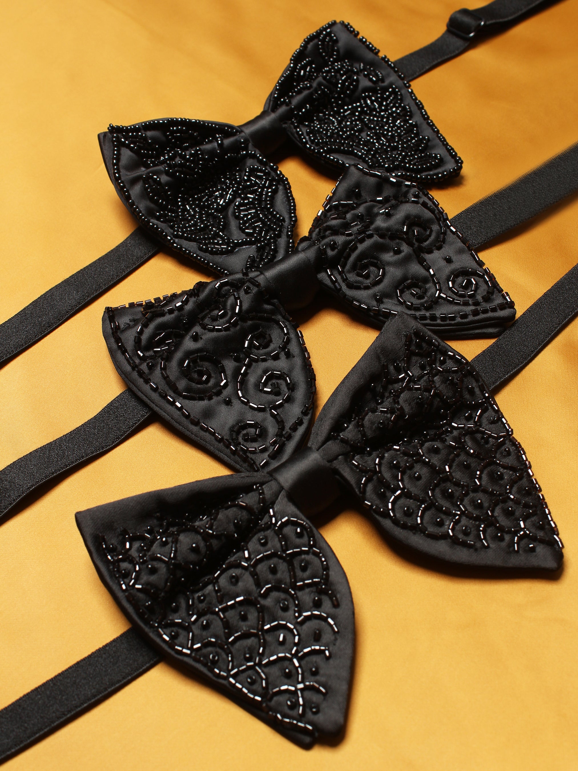 Embellished Neck Bow Trio