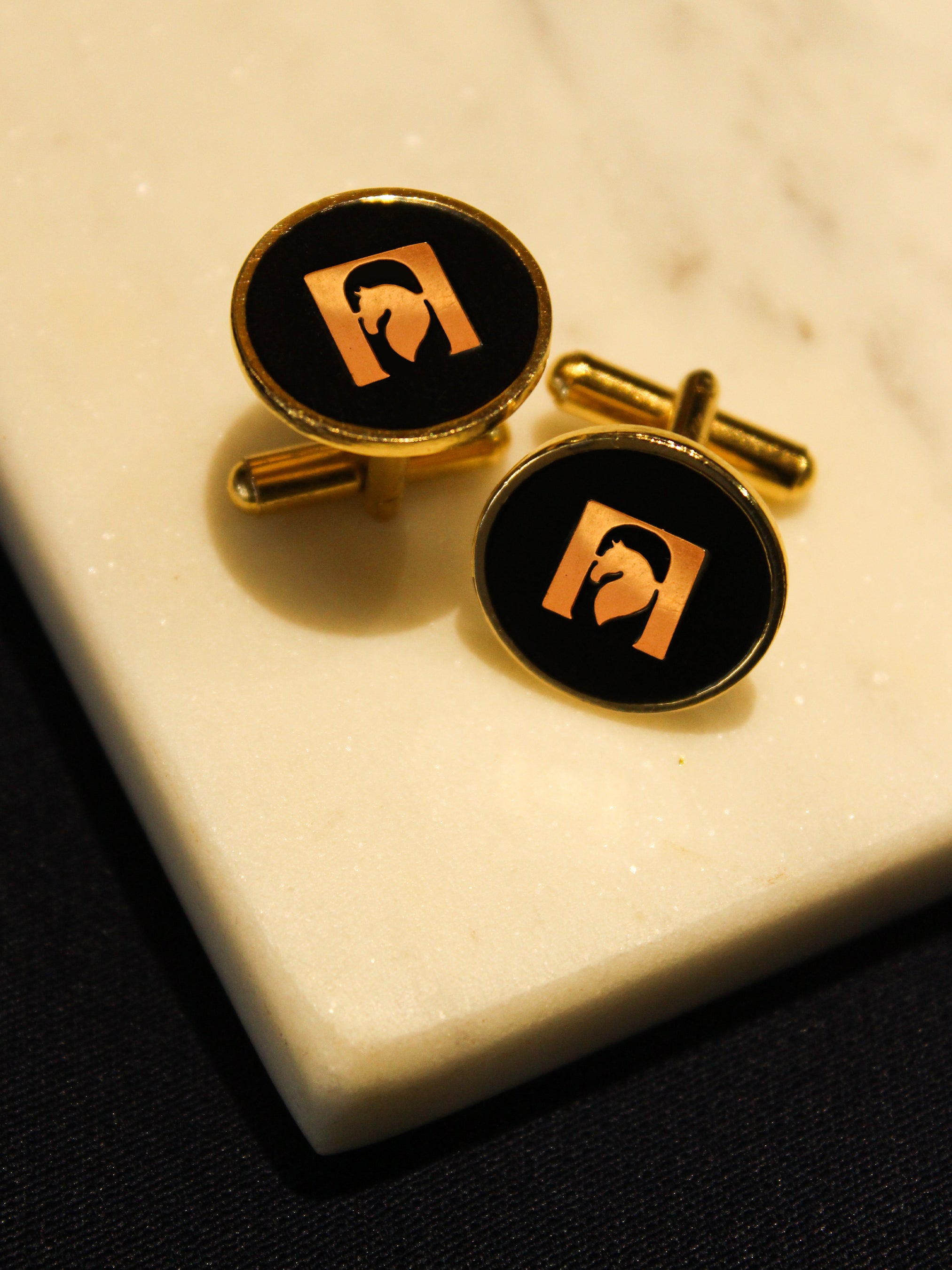 Designer Cufflinks with Custom Monogram