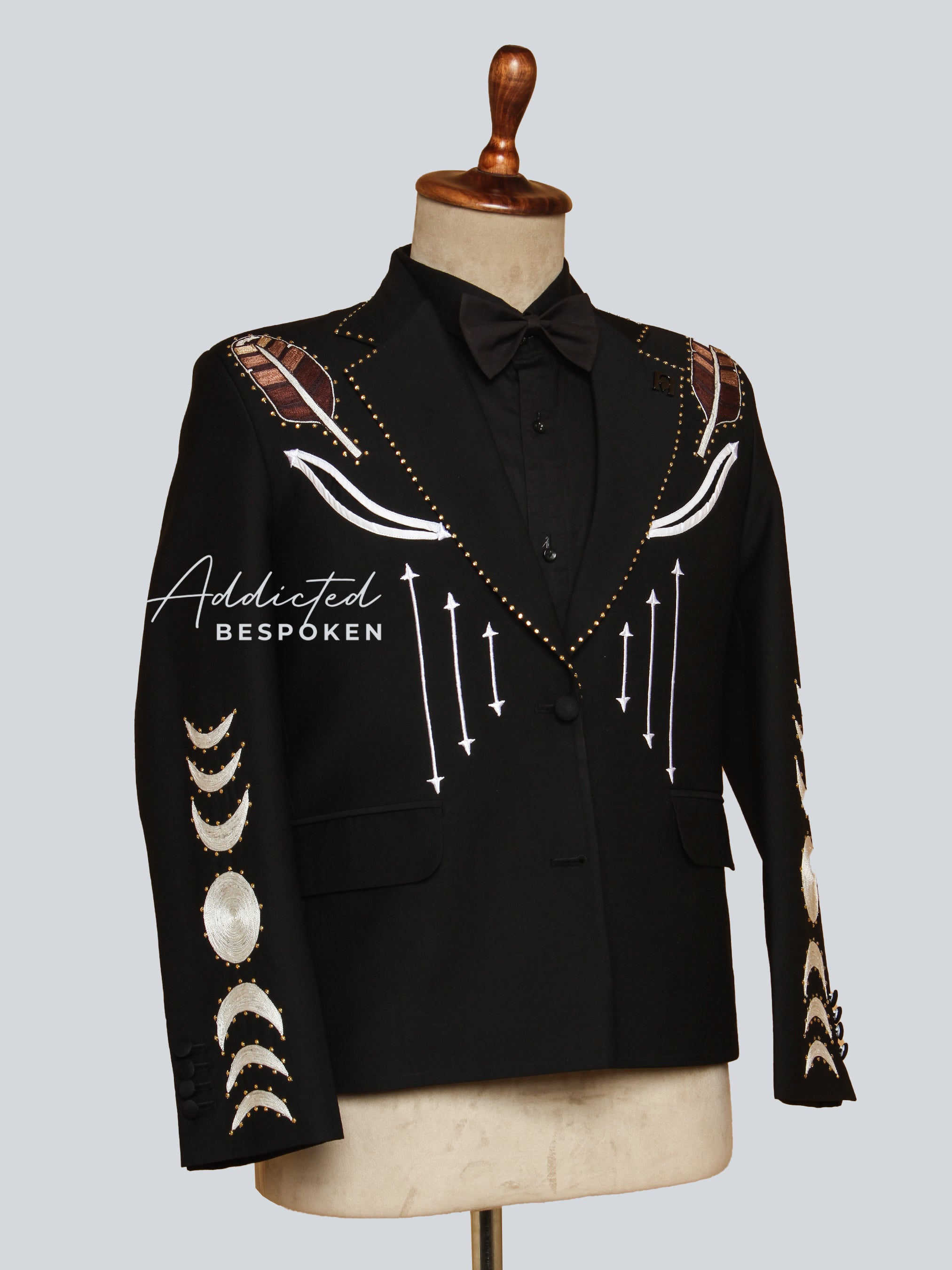 Embroidered Western Blazer