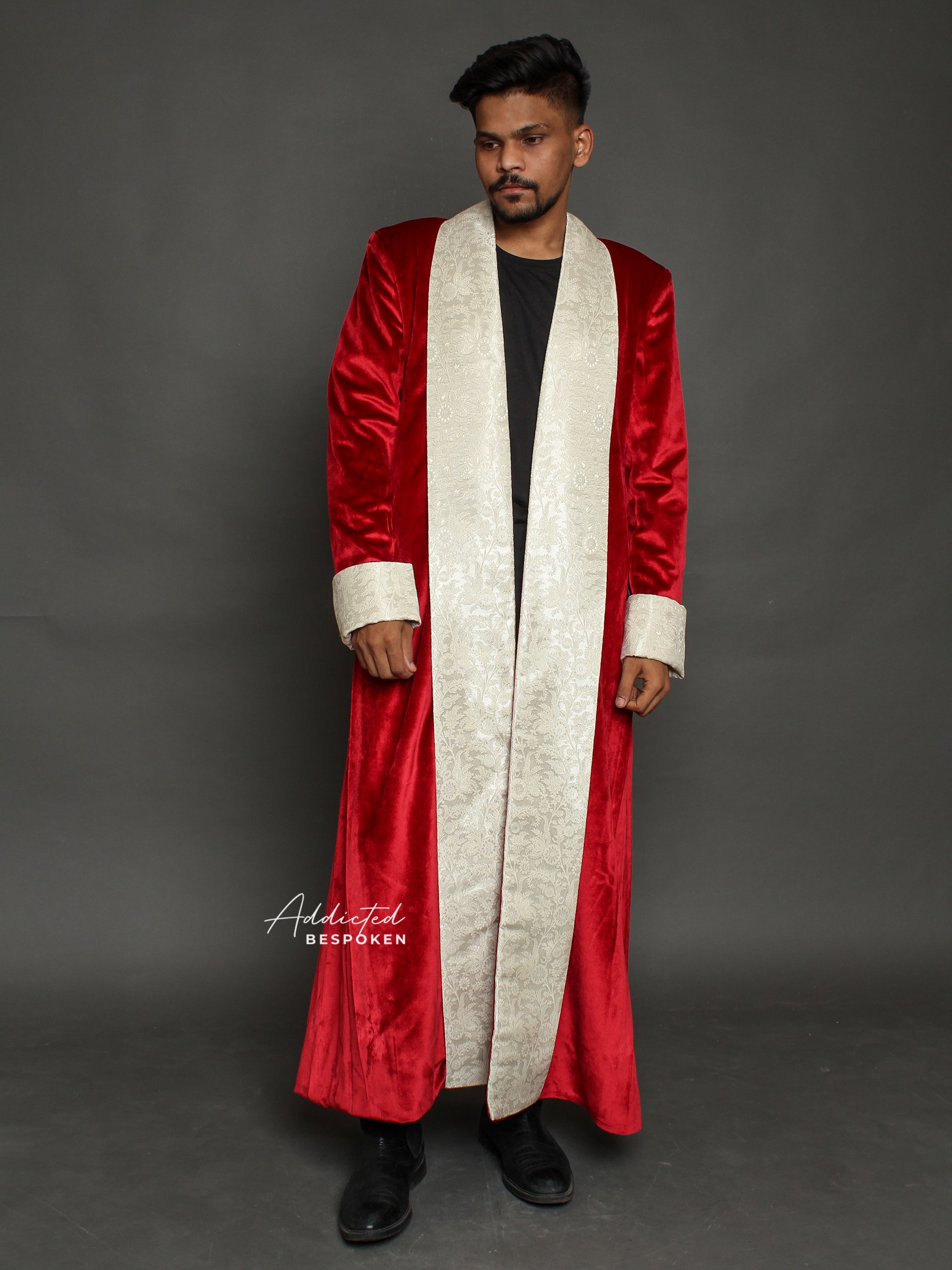 Regal Red Velvet Cloak