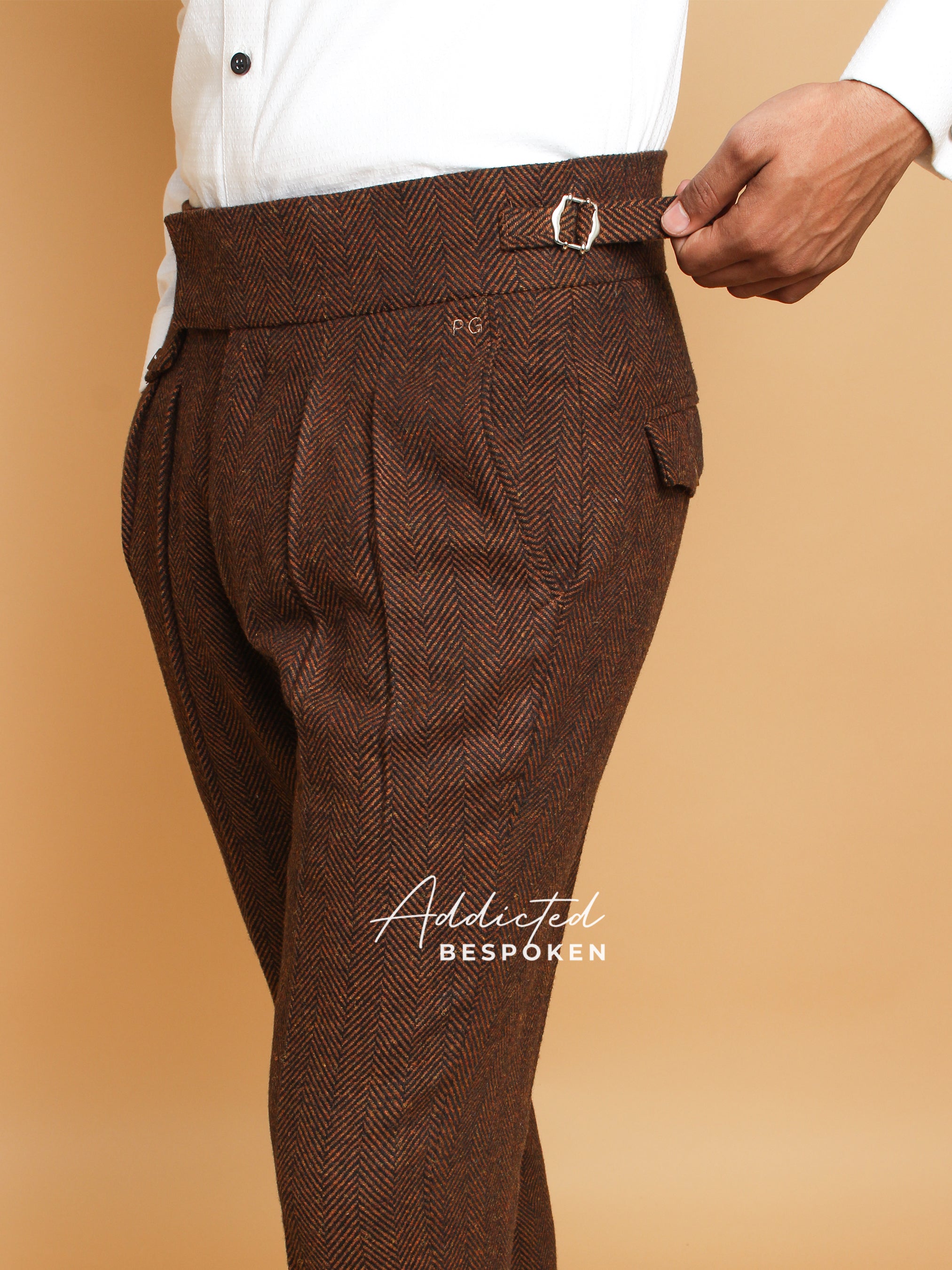 Brown Herringbone Pant (CLS)