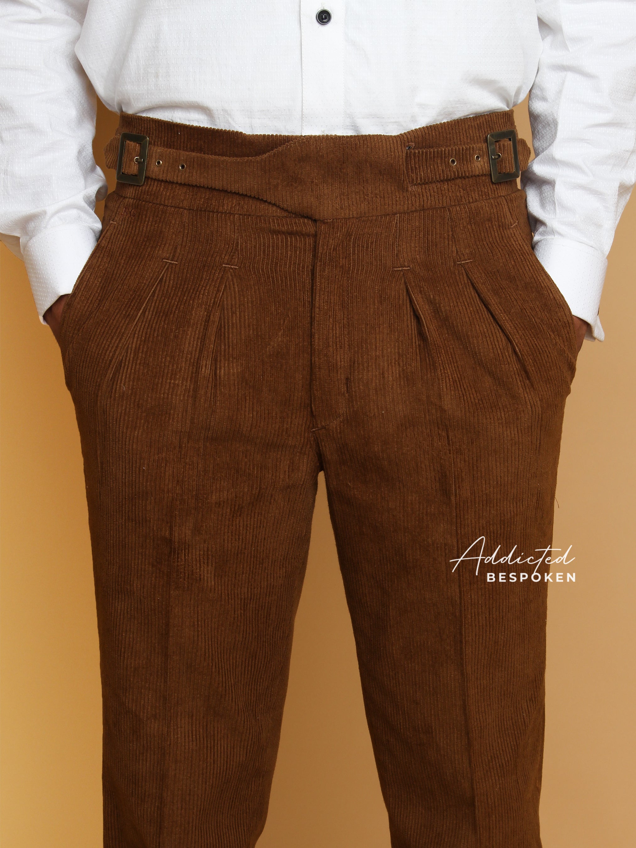 Brown High-Waisted Pant