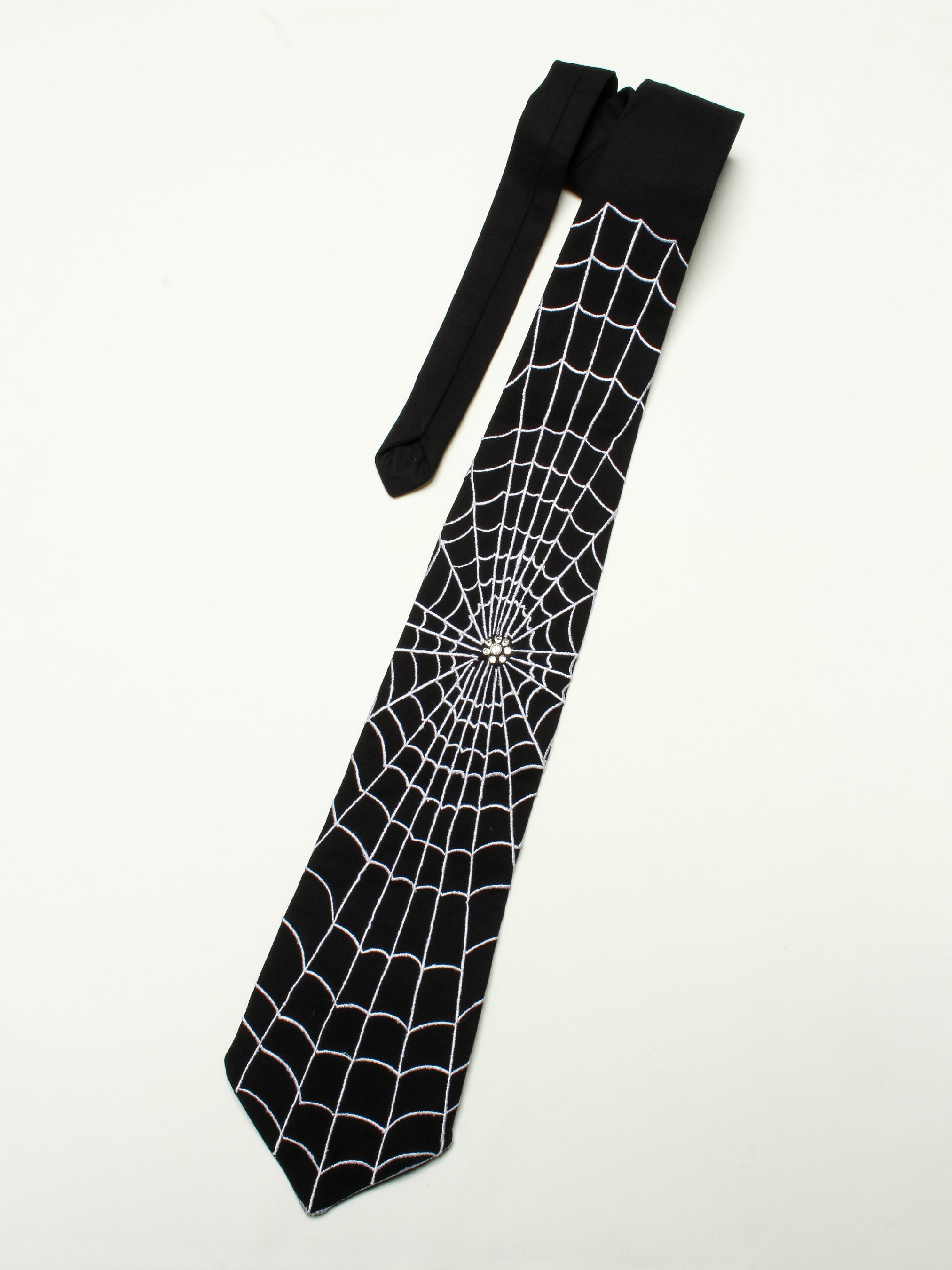 Web Embroidered Tie