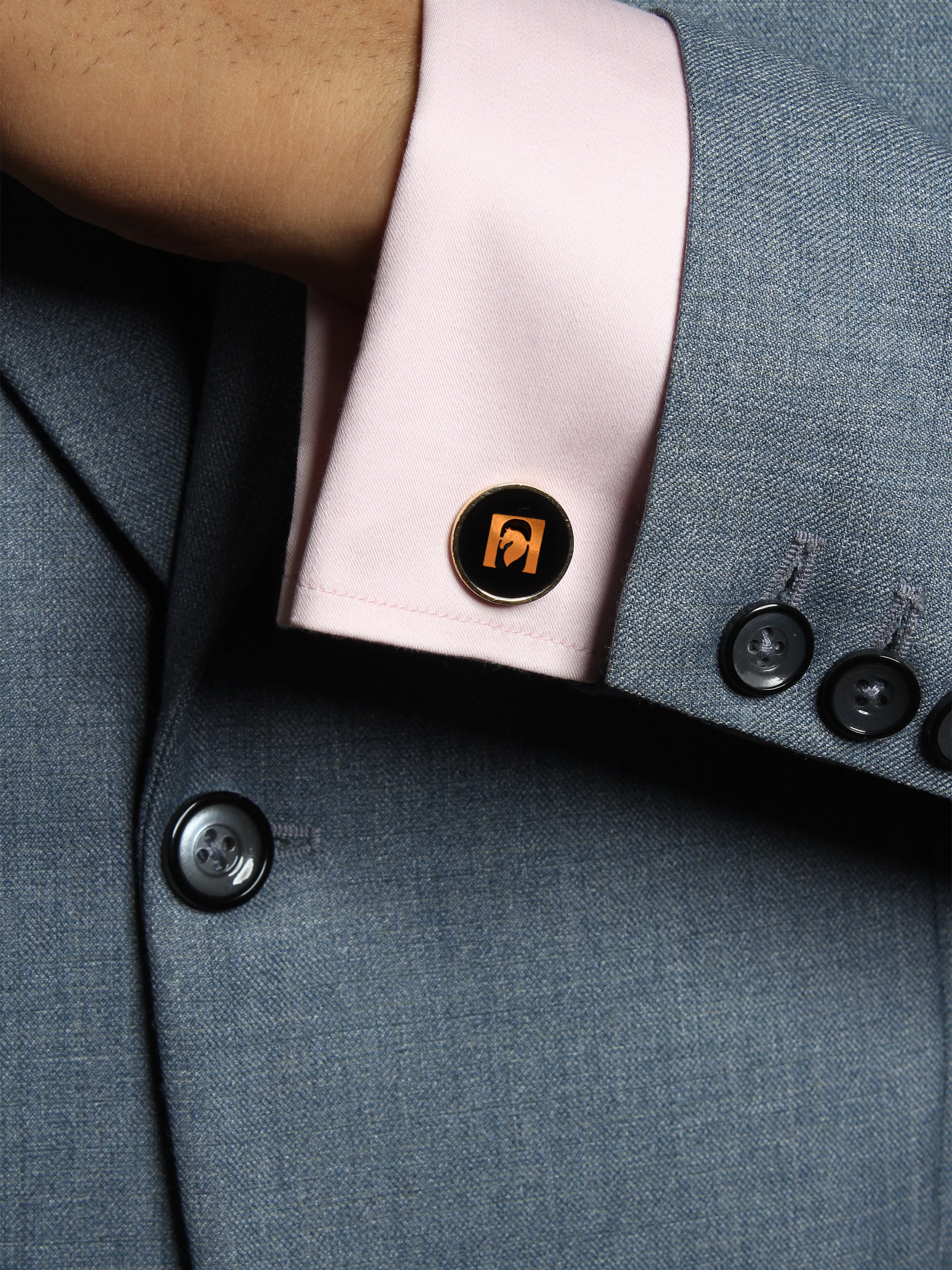 Designer Cufflinks with Custom Monogram