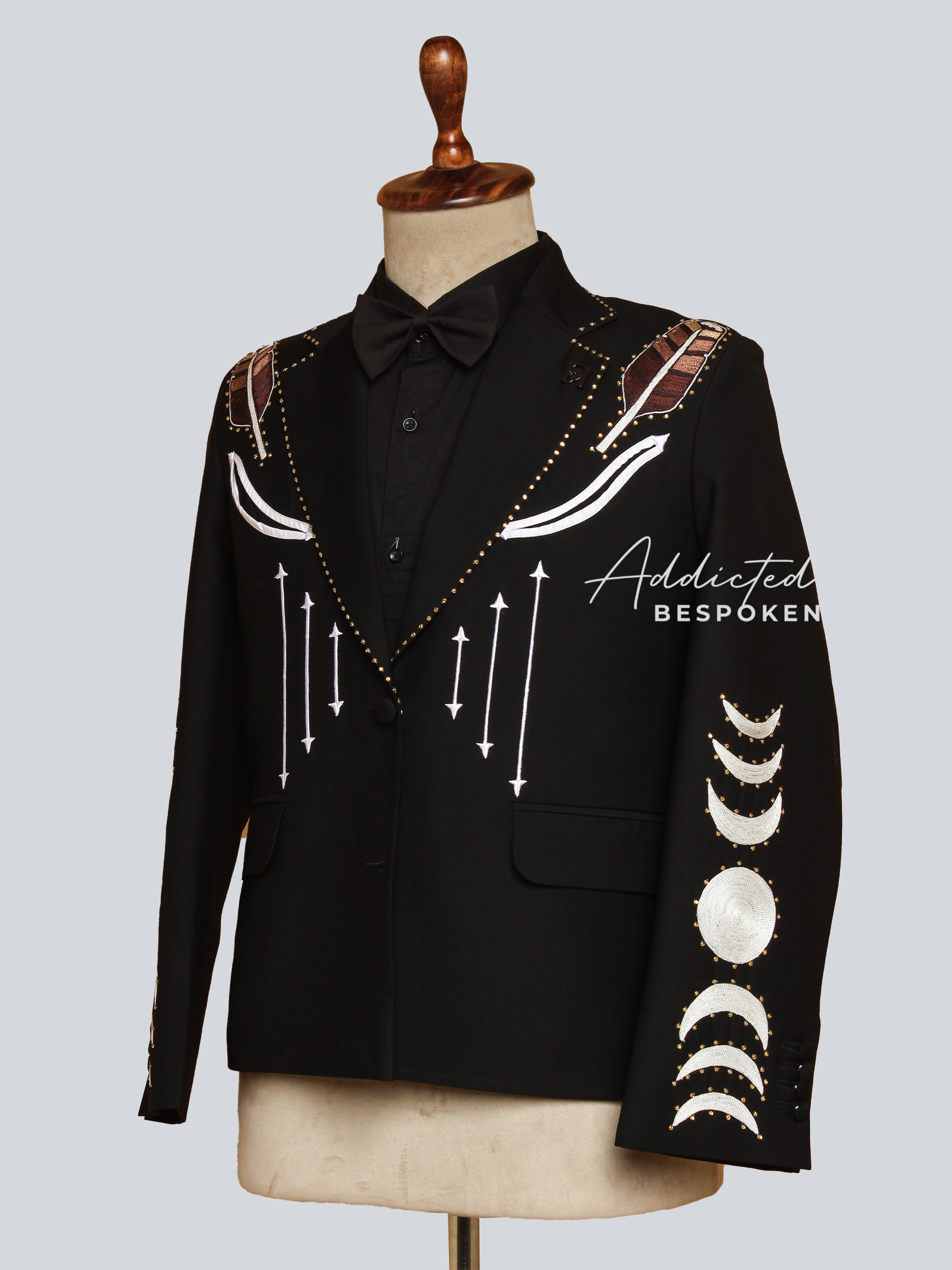 Embroidered Western Blazer