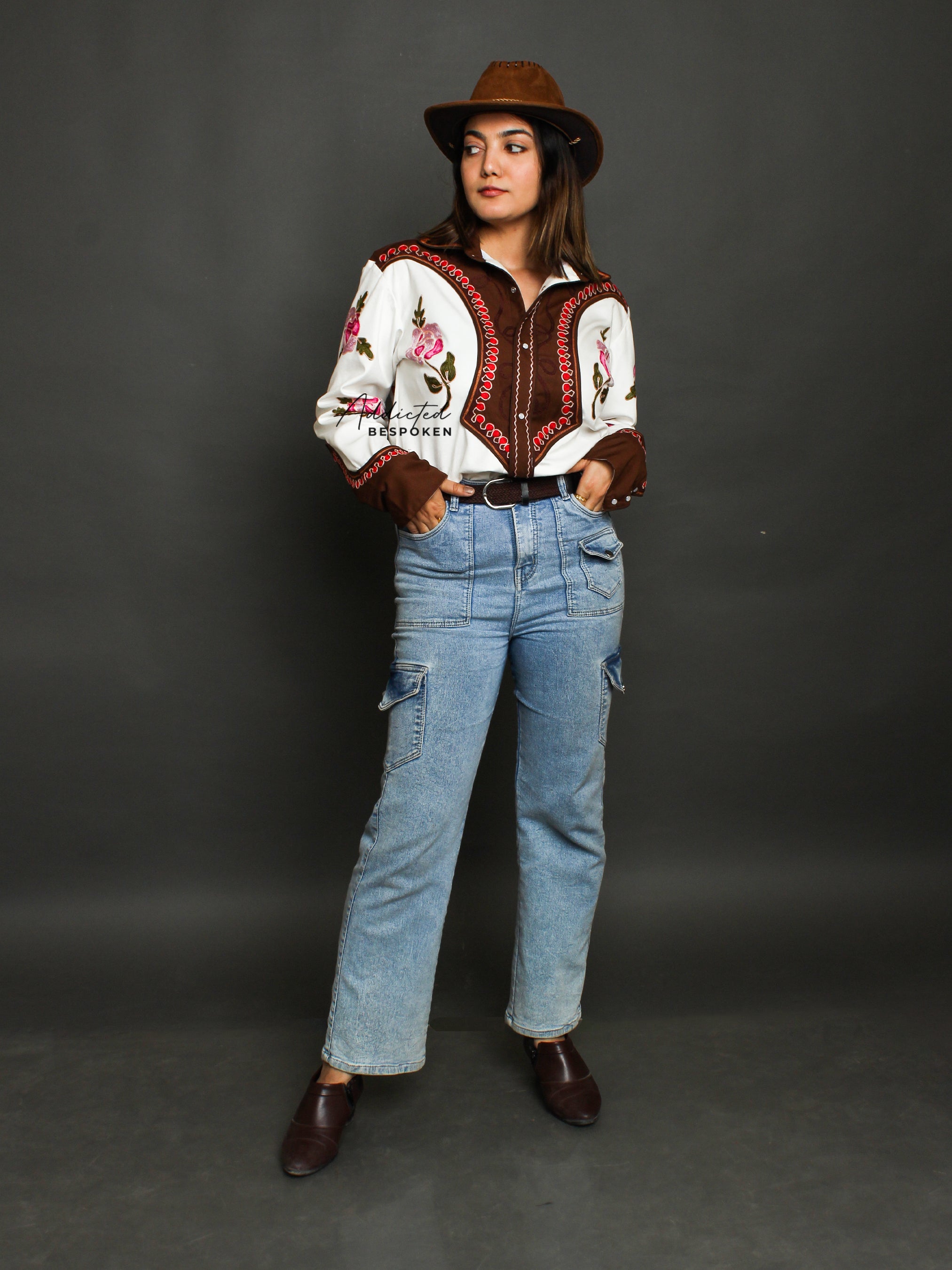 American Flag Cowgirl  Shirt