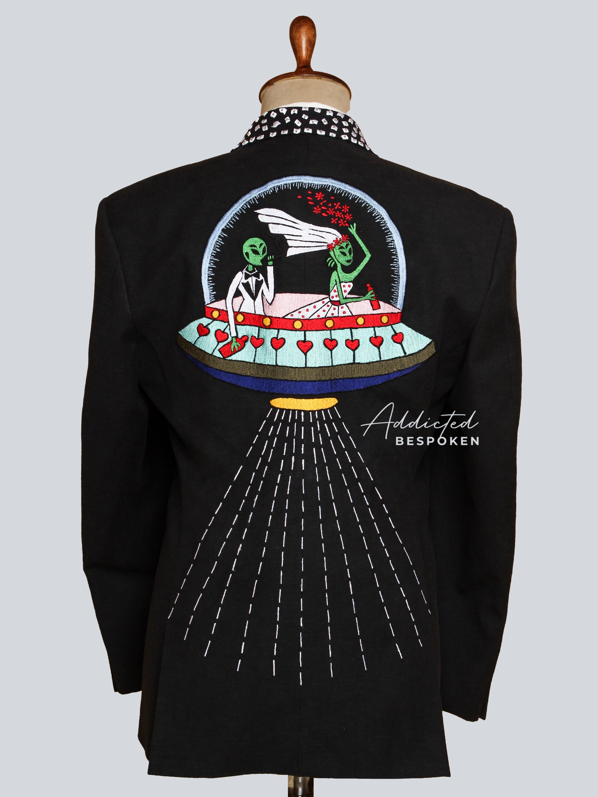 Snake Embroidered Blazer