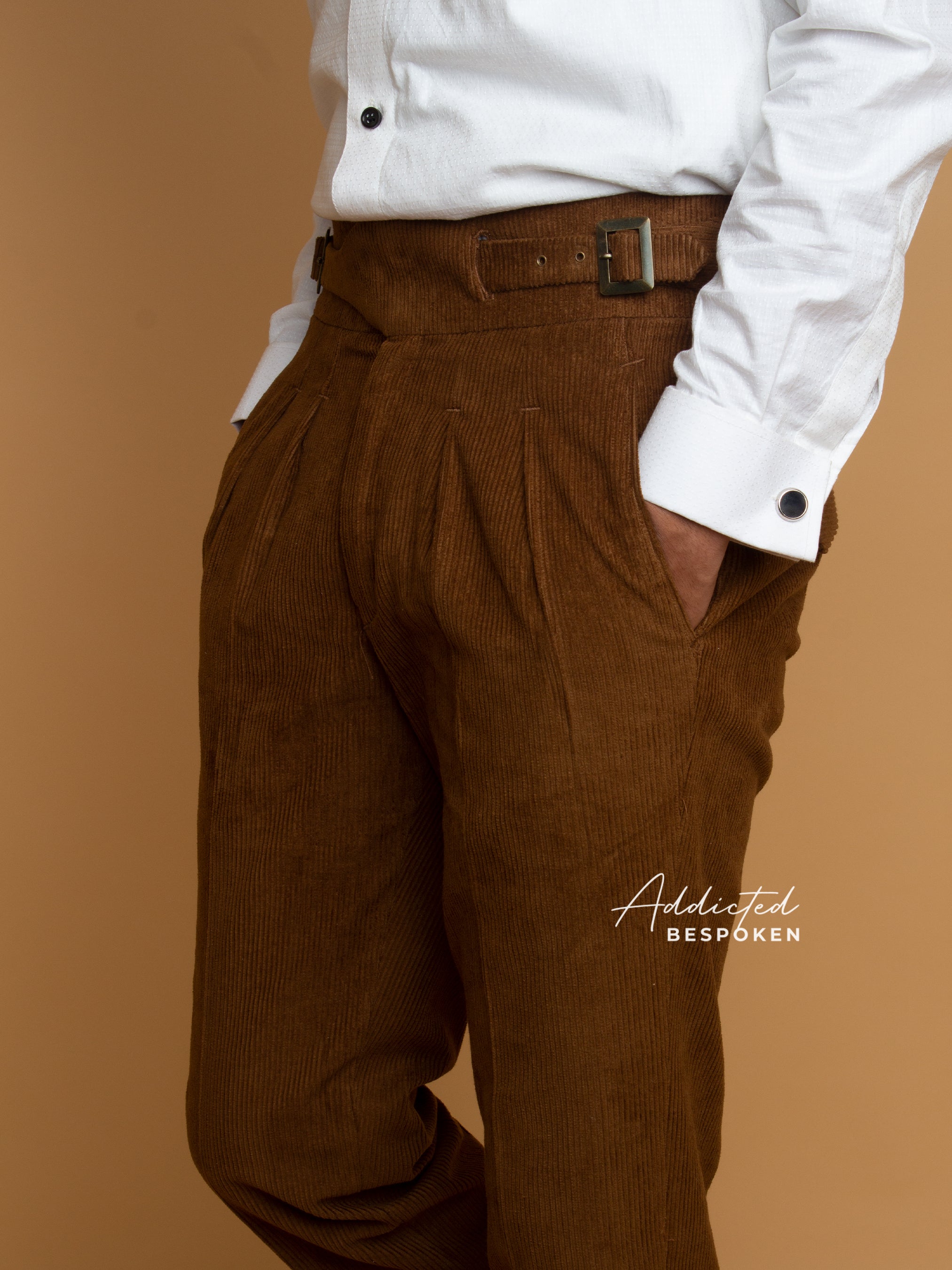 Brown High-Waisted Pant