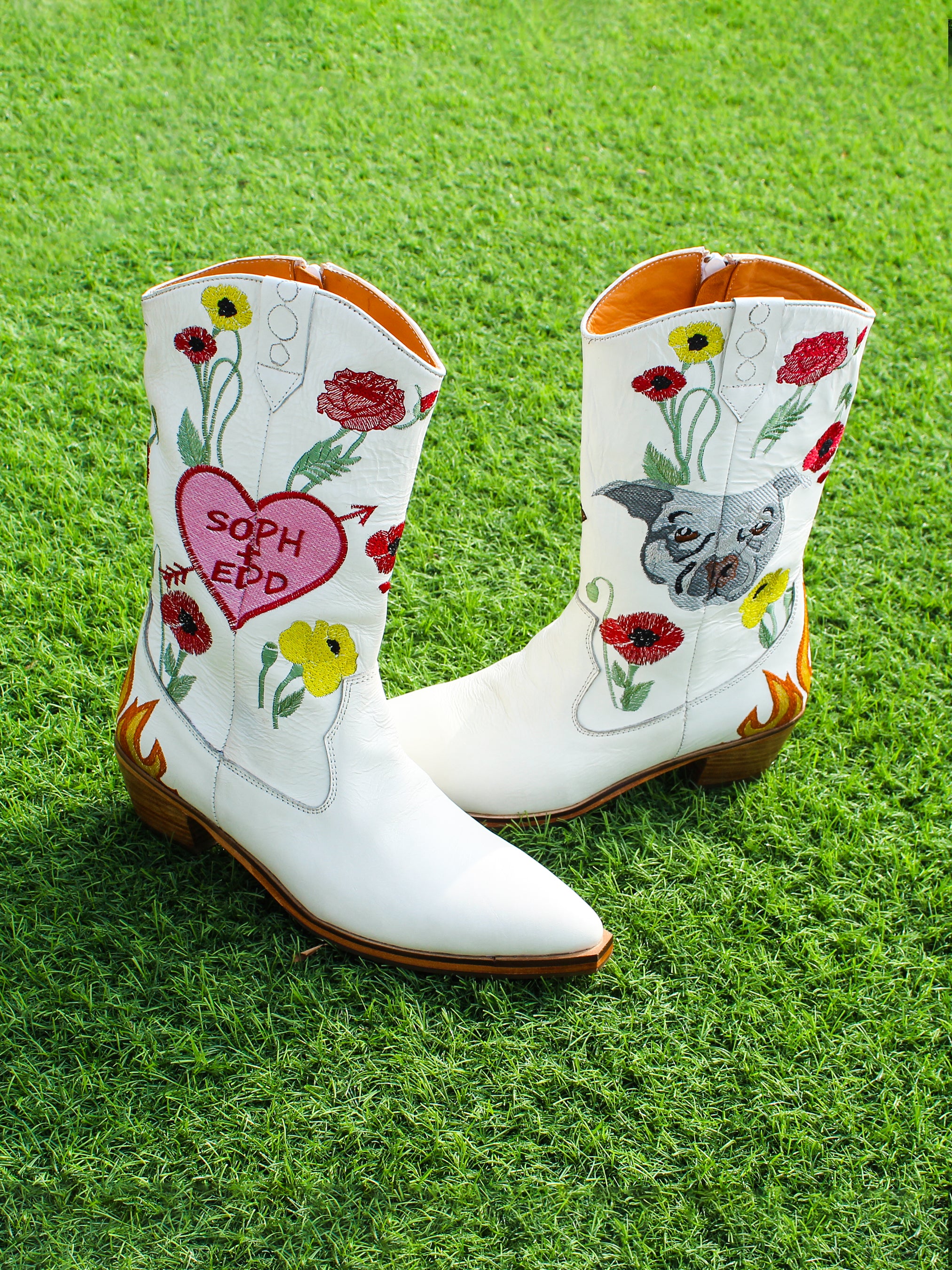 Wildflower Love Embroidered Women Boots