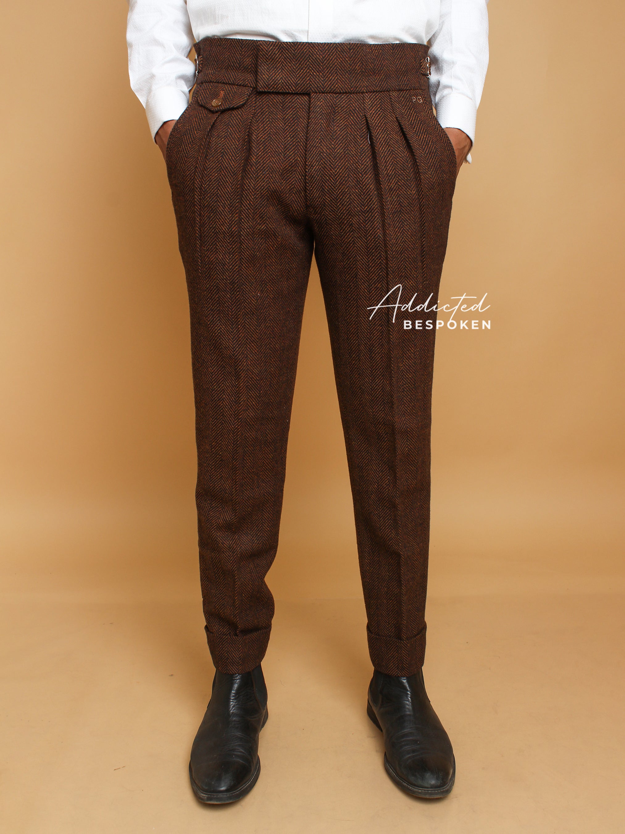 Brown Herringbone Pant (CLS)