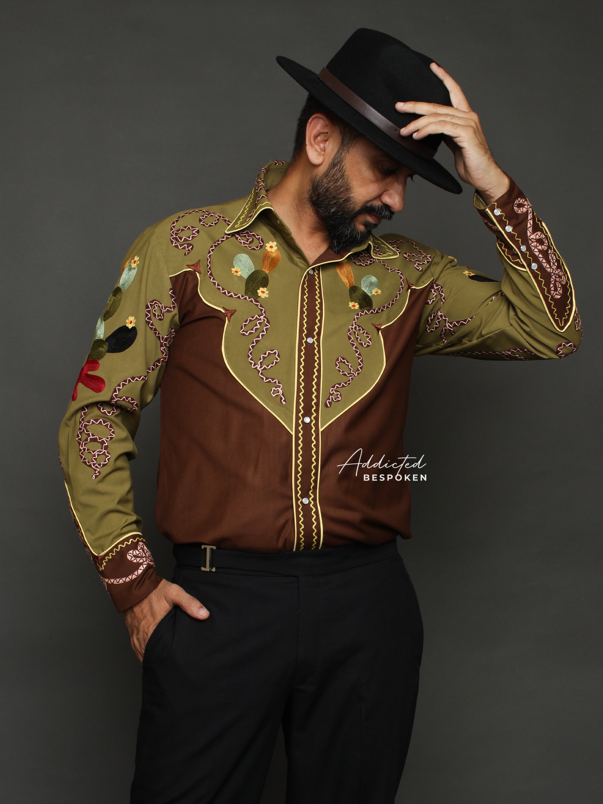 Premium Cactus Embroidered Shirt