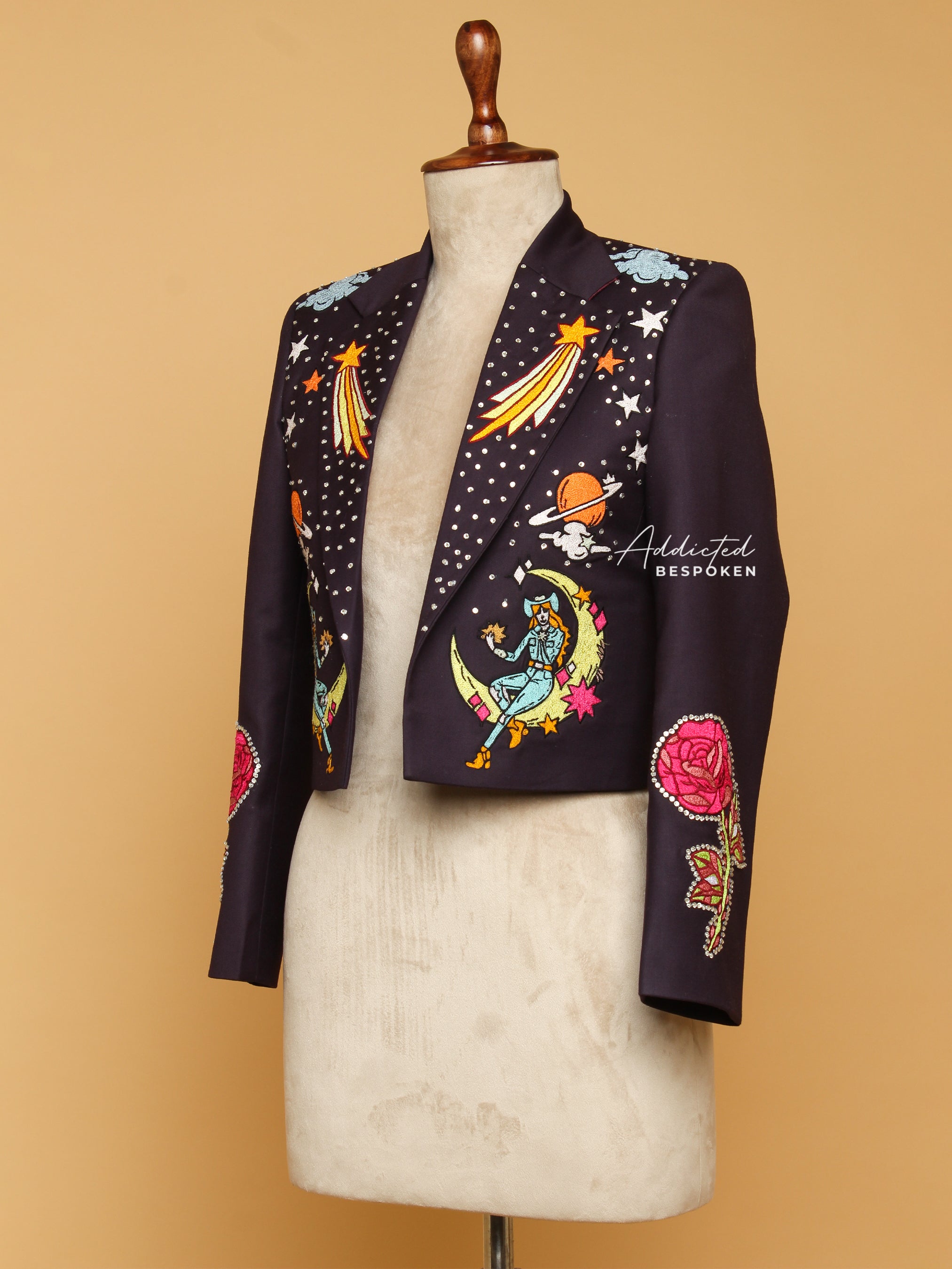 Cowgirl Space Embroidered Blazer