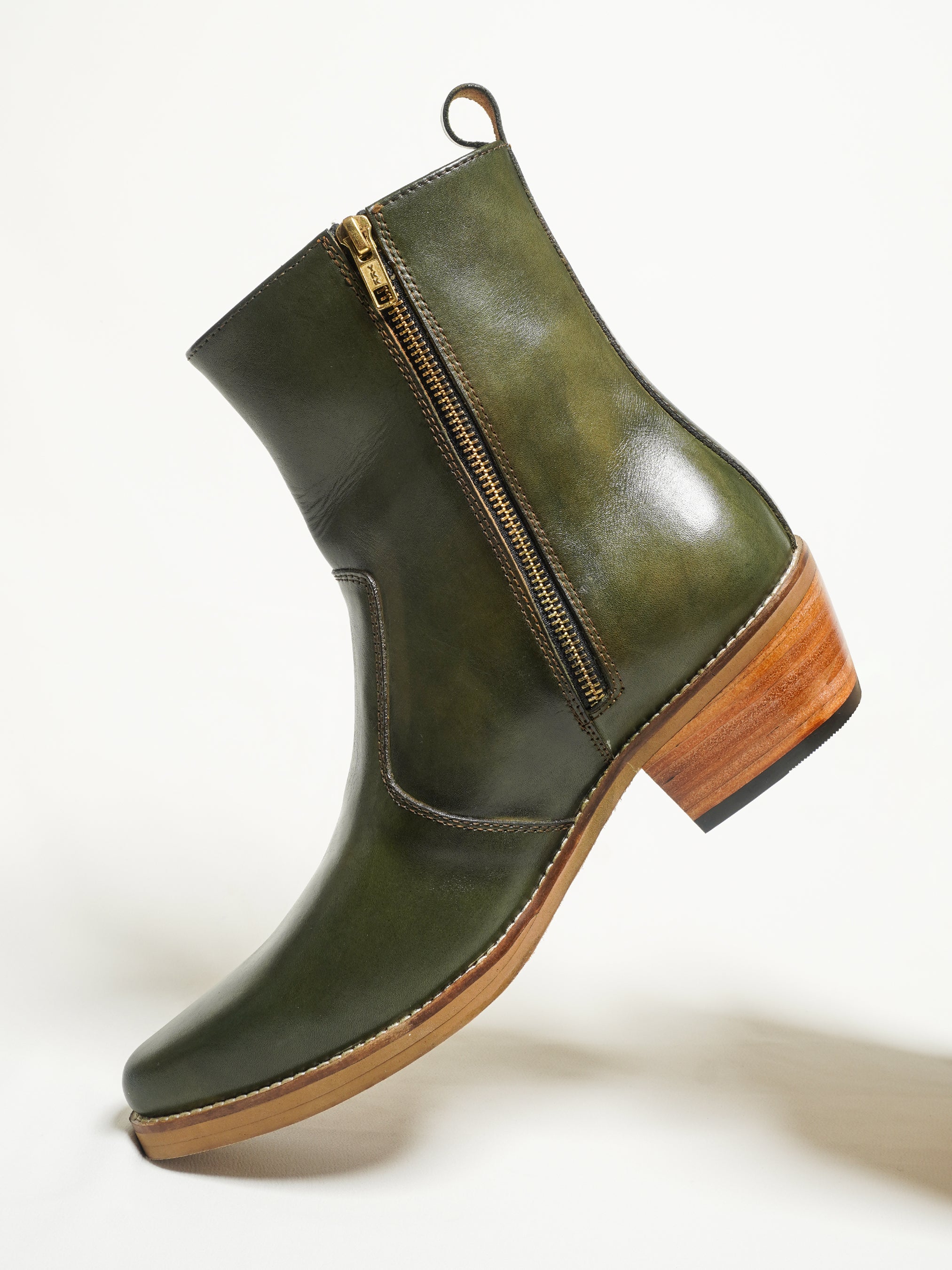 Green Mamba Zip Boots