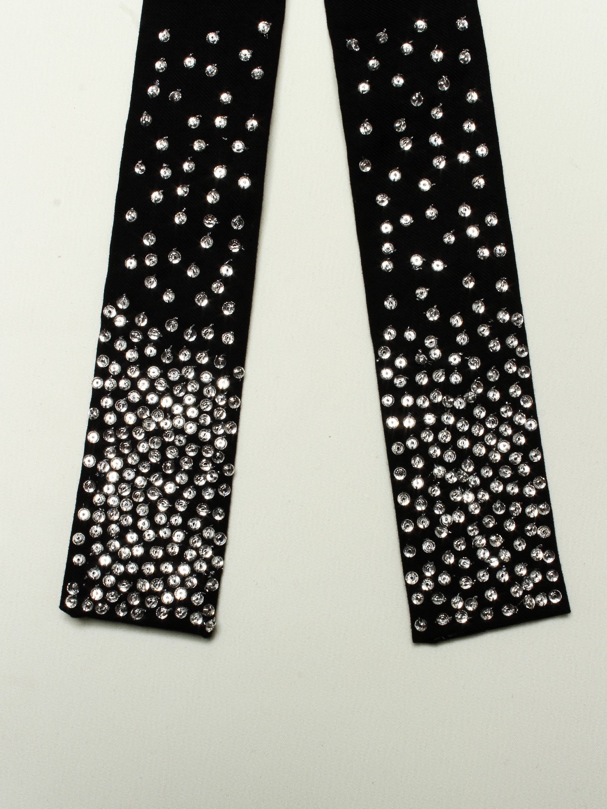 Rhinestone Handworked String Bow Tie