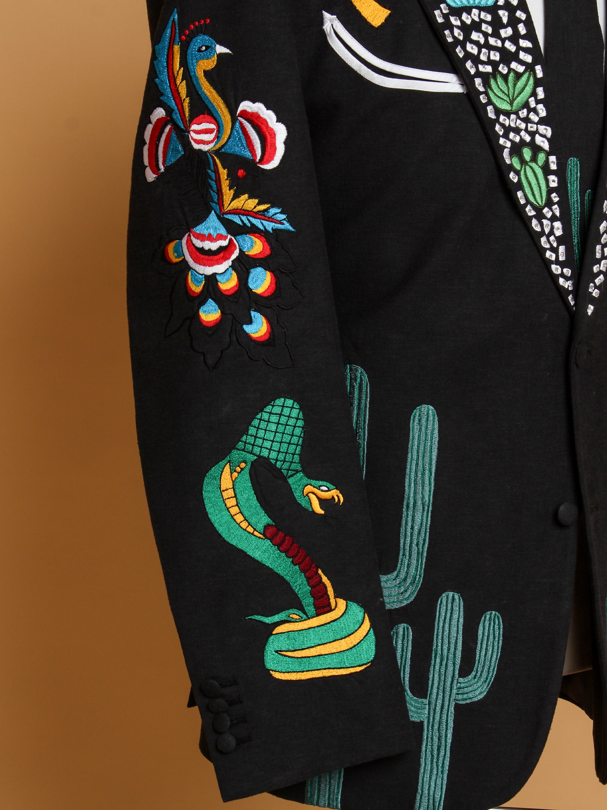 Snake Embroidered Blazer